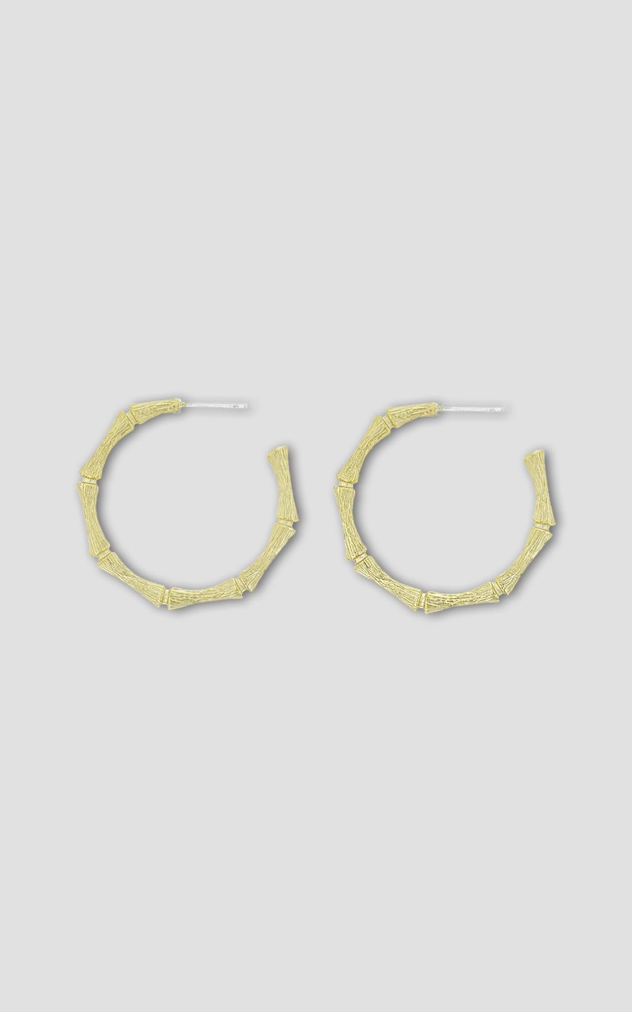 Jolie & Deen - Cane Hoop Earrings in Gold