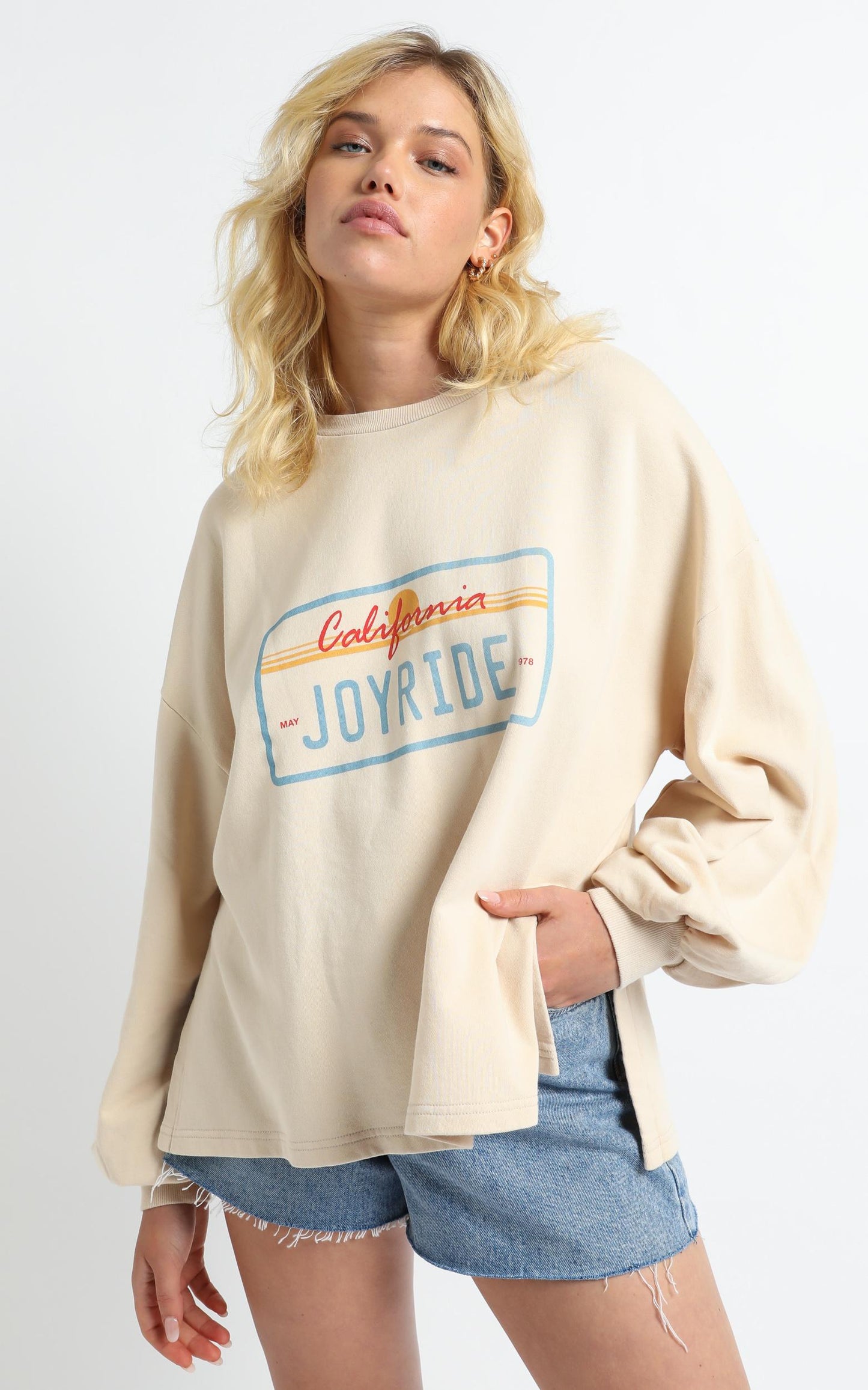 Charlie Holiday - Joyride Sweatshirt in Birch