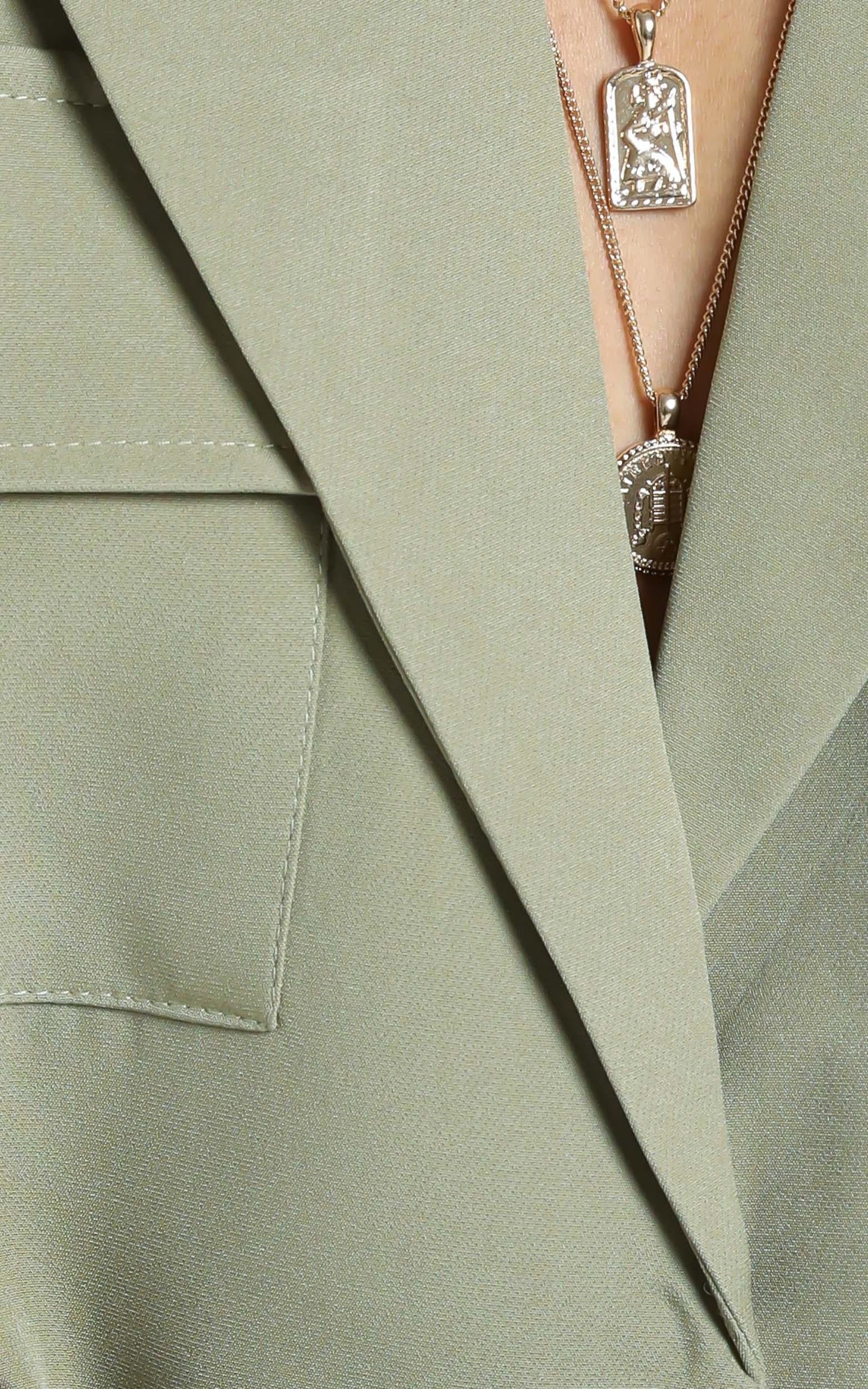 Lioness - Steinway Mini Blazer Dress in Sage
