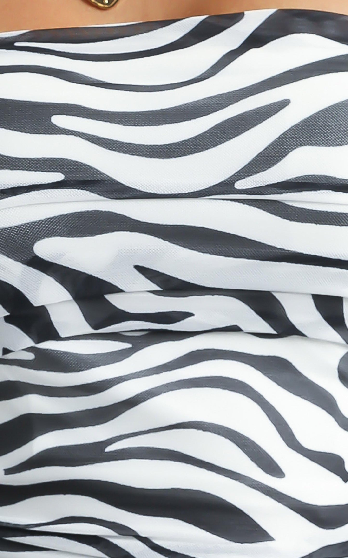 Lelo Dress in Black Zebra Print