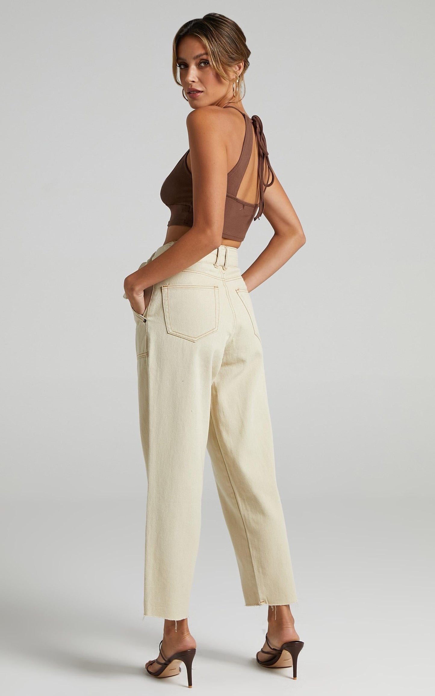 Leyton Jeans in Ecru