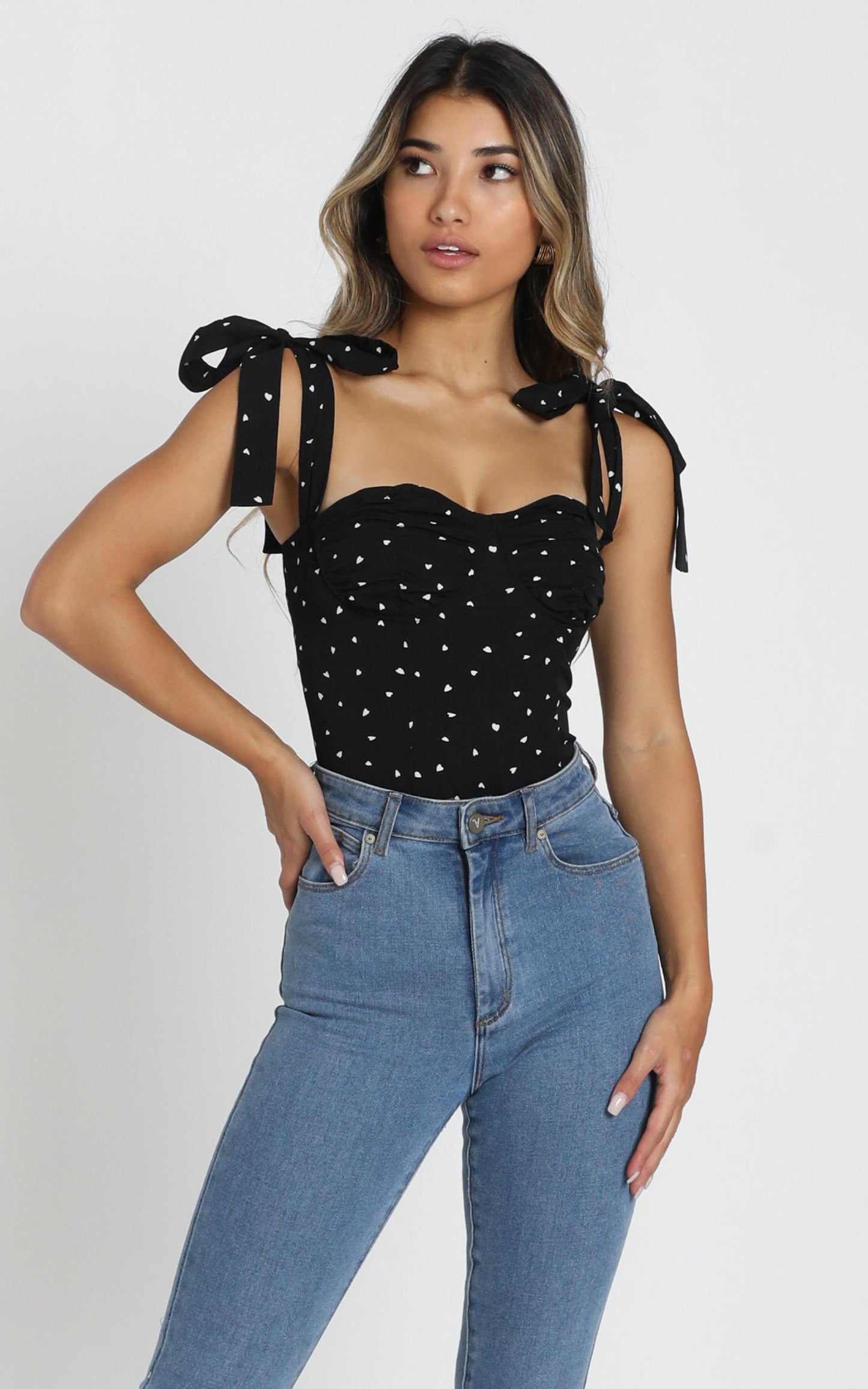Lioness - Bood Up Top in Black Print