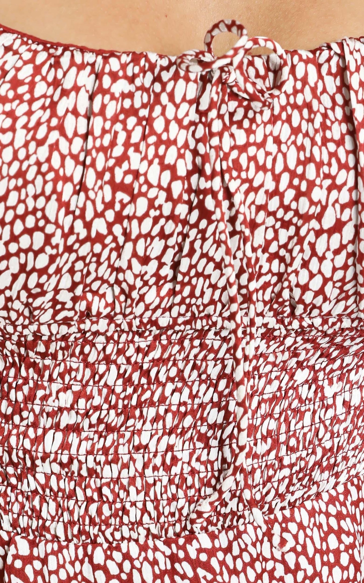 Livia Dress in Red Print