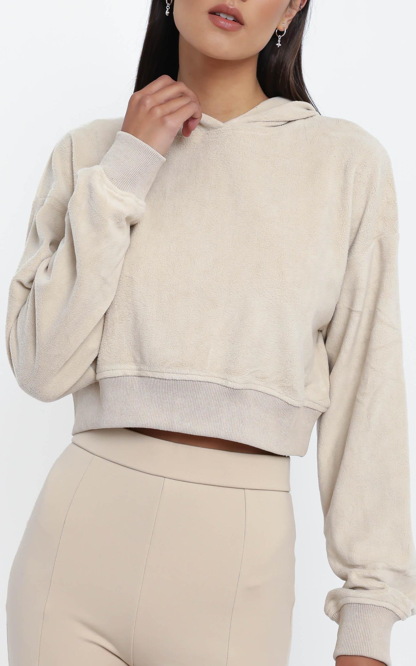 Lorensa Hoodie in Beige