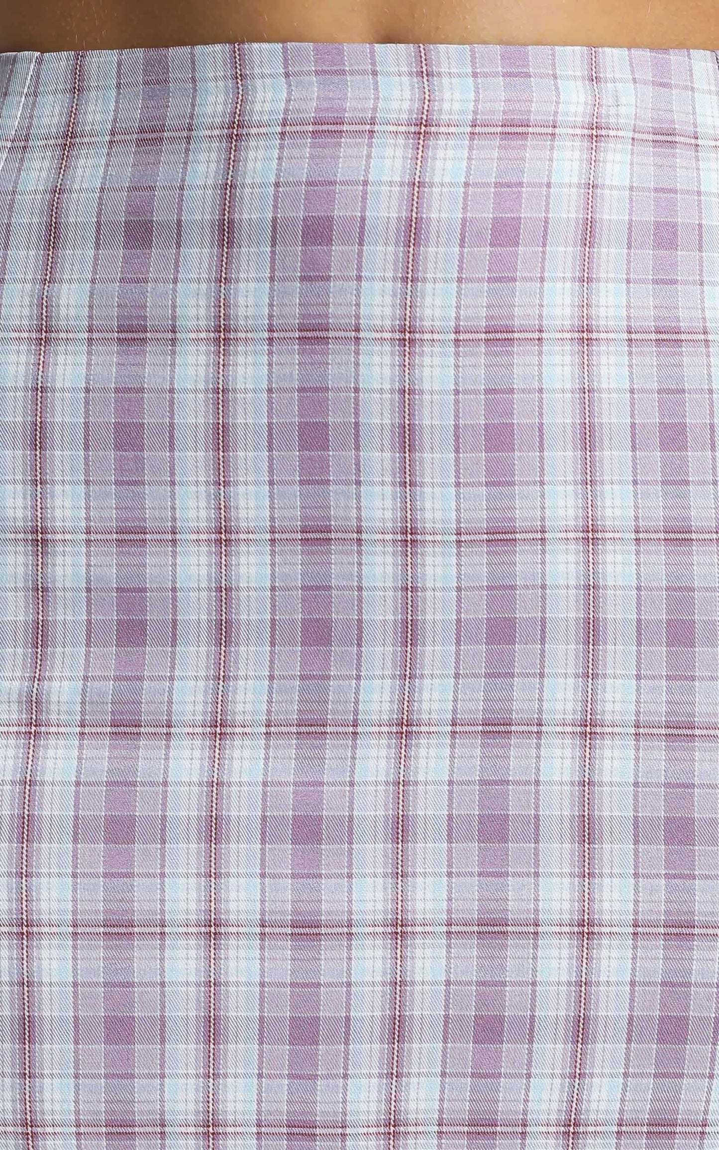 Mae Skirt in Purple Check