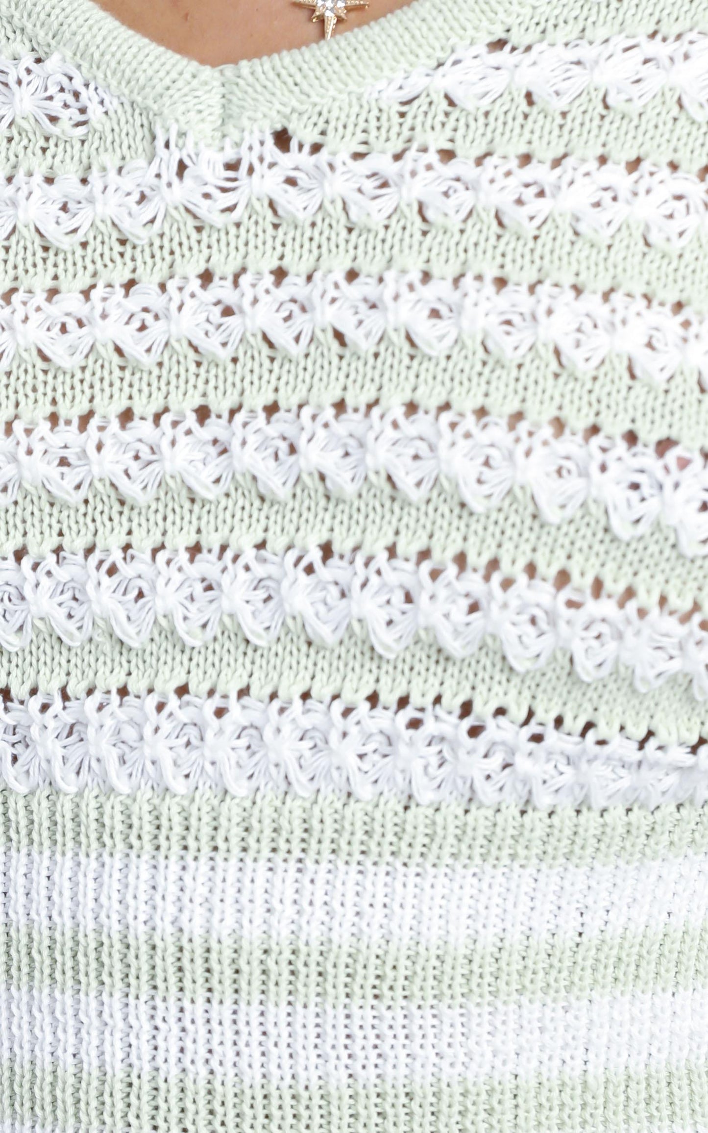 Manning Top in Sage Stripe