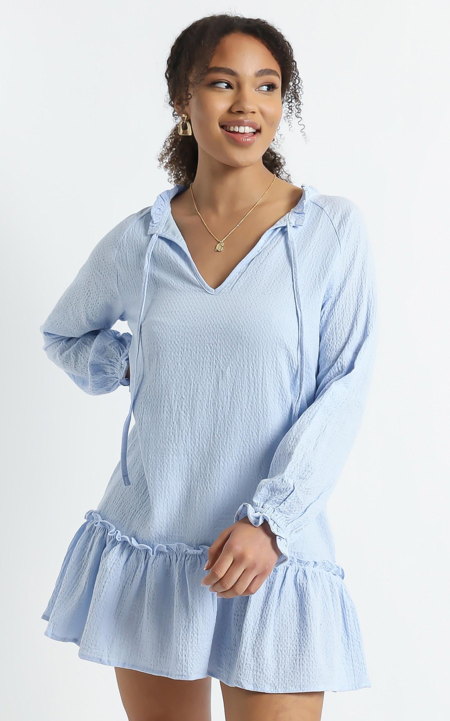 Mari Dress in Blue