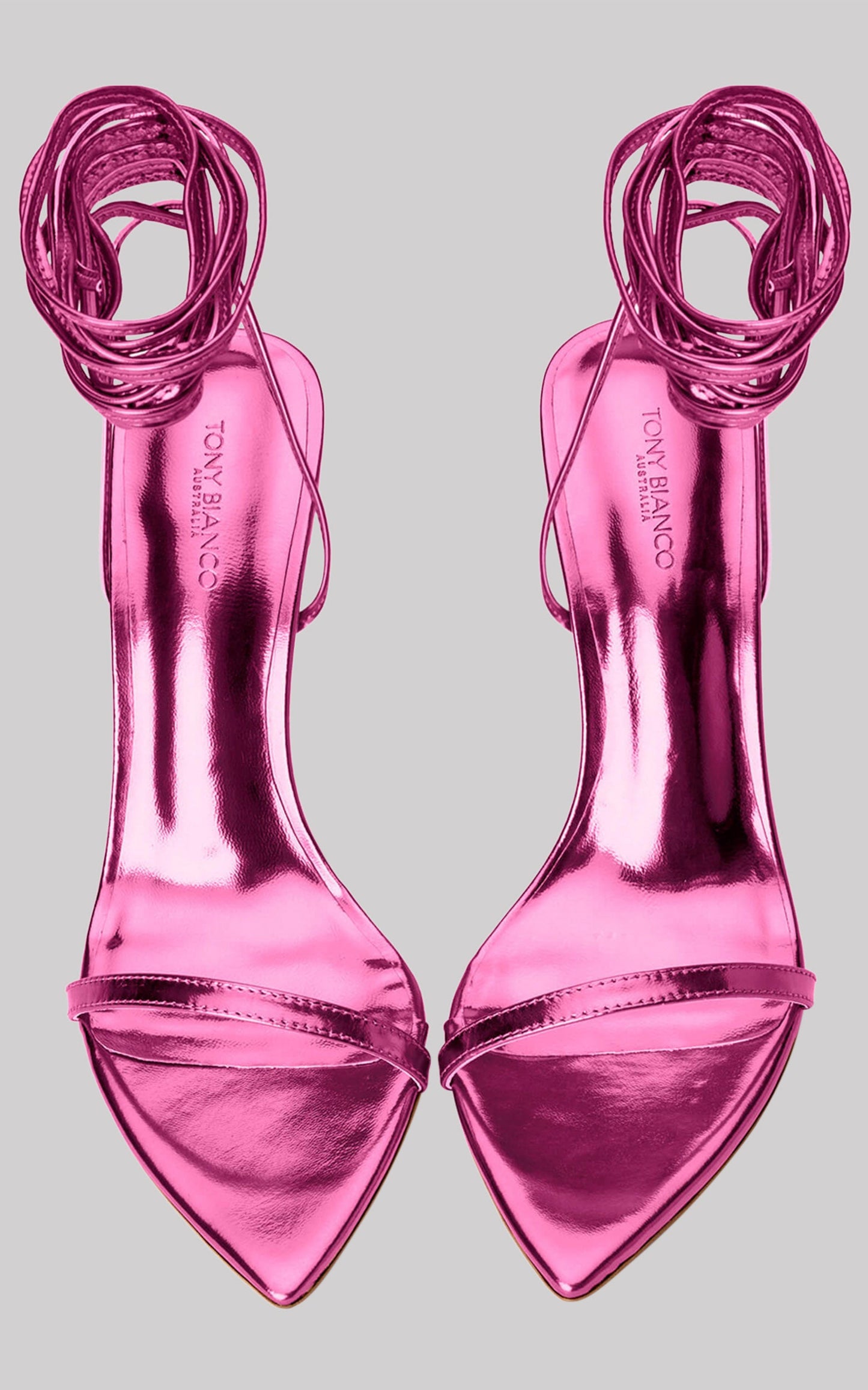 TONY BIANCO - MIAH HEELS in Lipstick Glimmer
