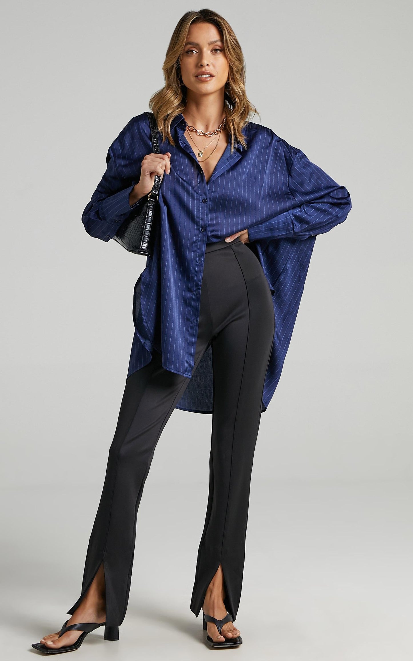 Lioness - Not Your Average Shirt in Midnight Pinstripe
