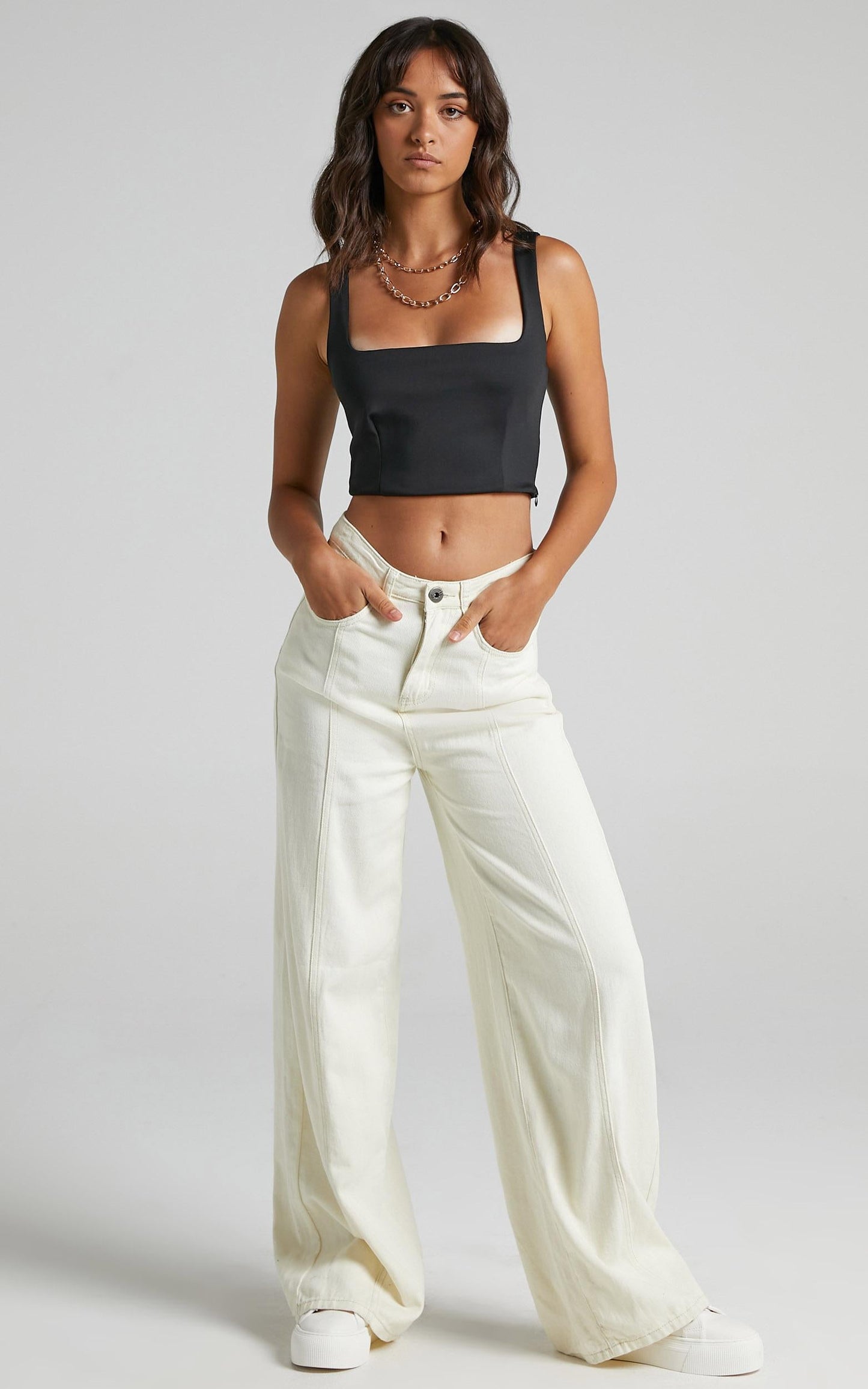 Mini Heart Top in Black