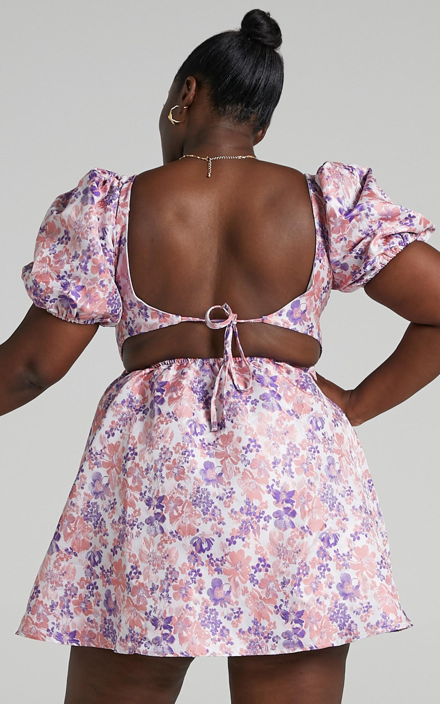 Nicolette Dress in Multi Floral