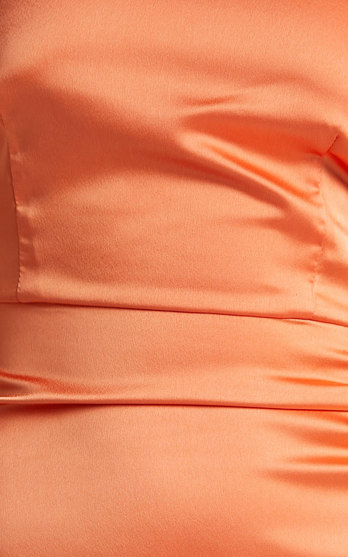Isildur Dress in Orange Satin