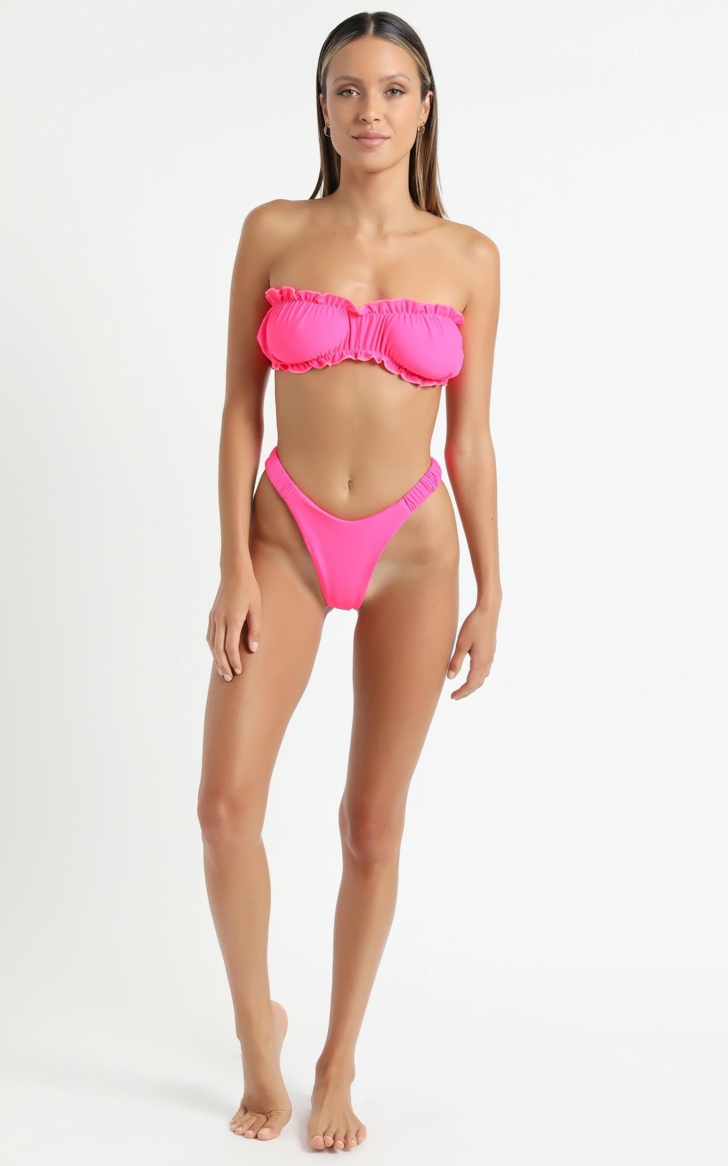 Myley Bikini Set in Hot Pink