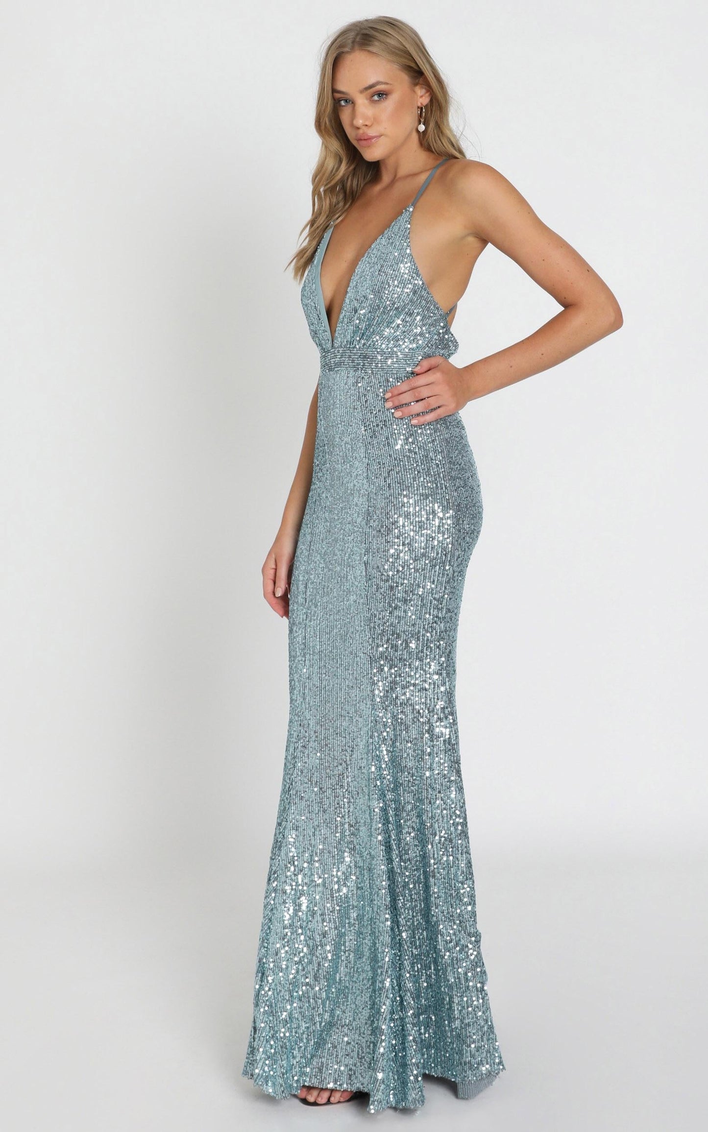 Pippin Dress In Slate Blue