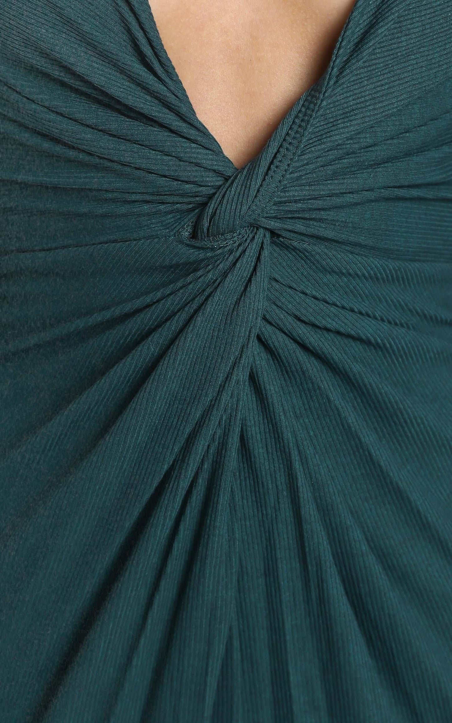 Prime Dress in emerald rib