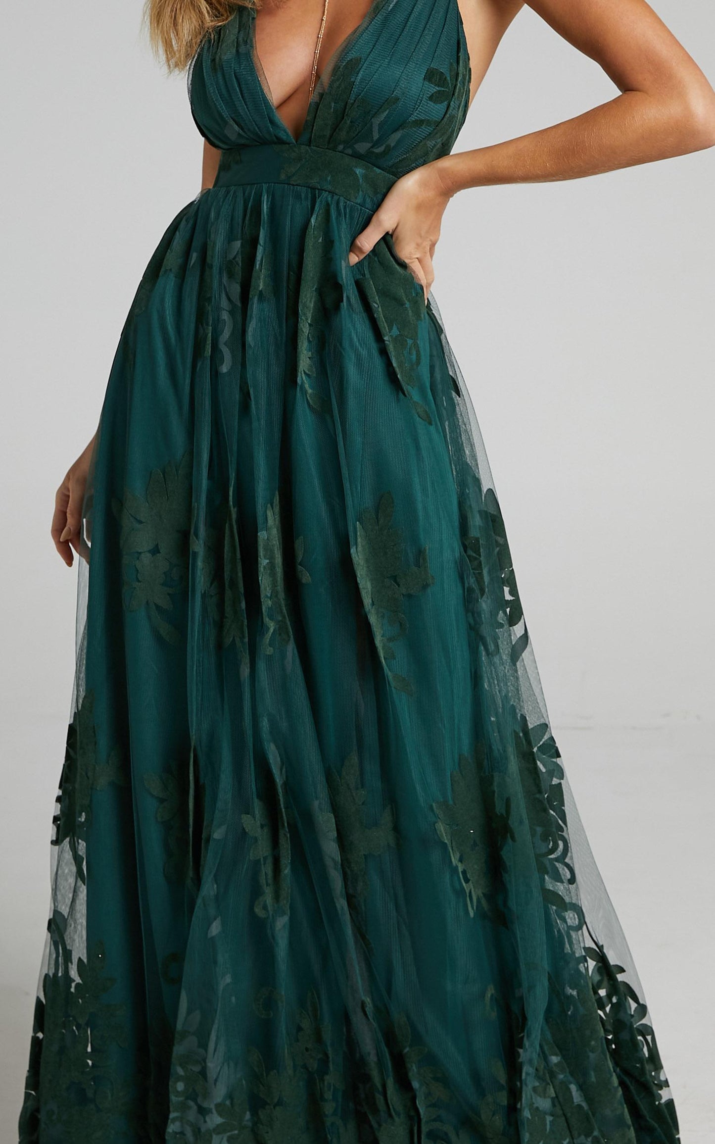 Promenade Maxi Dress in Emerald