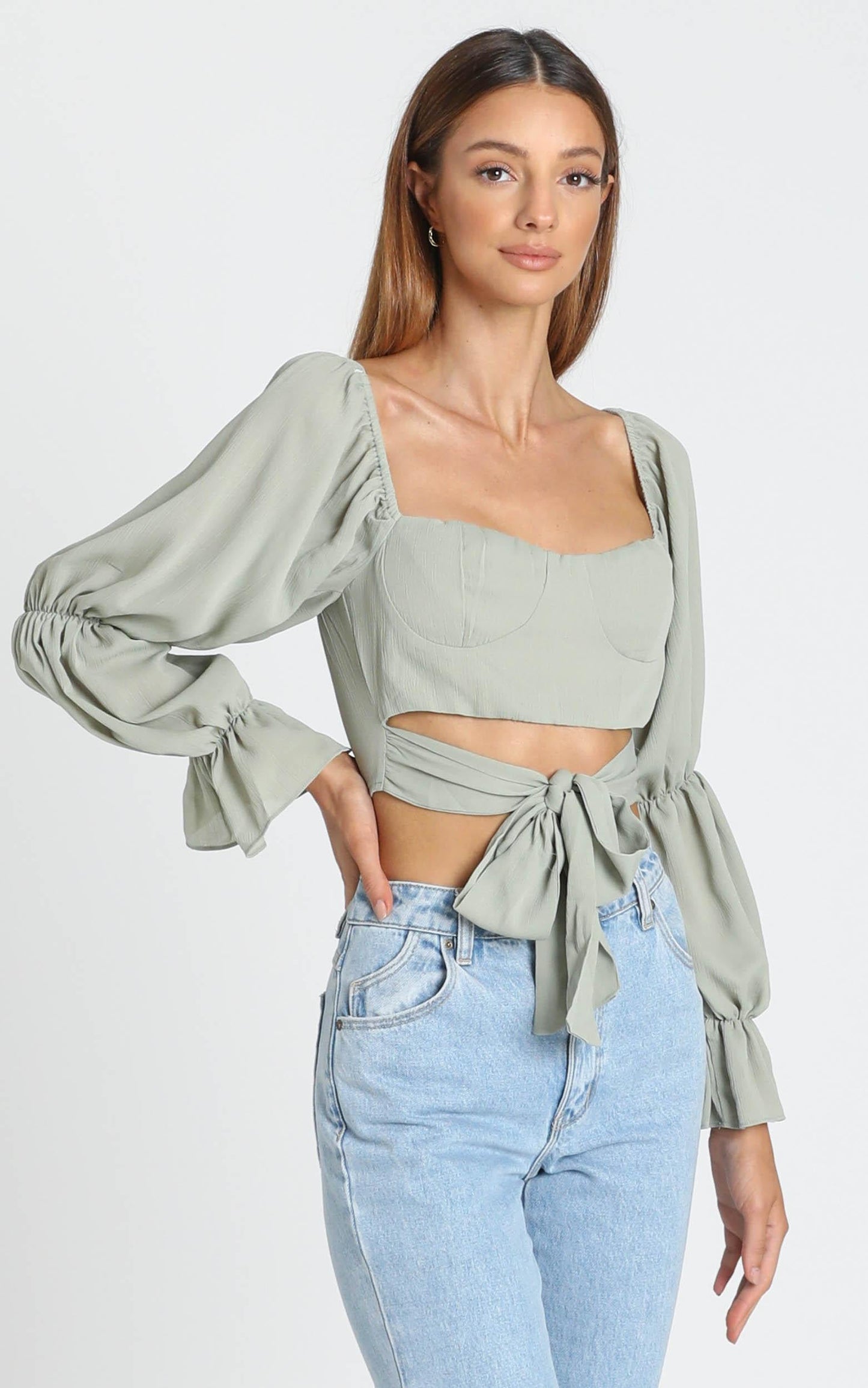 Reagan Top in Sage