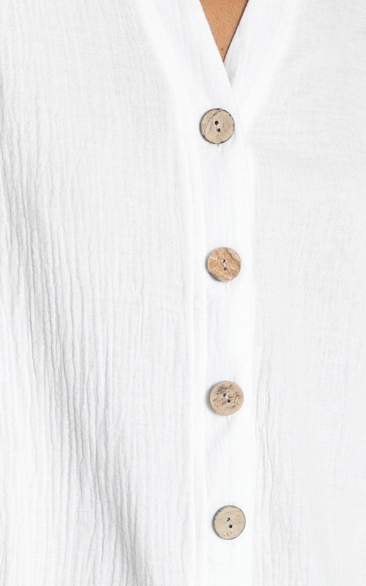 Reta Textured Playsuit In White