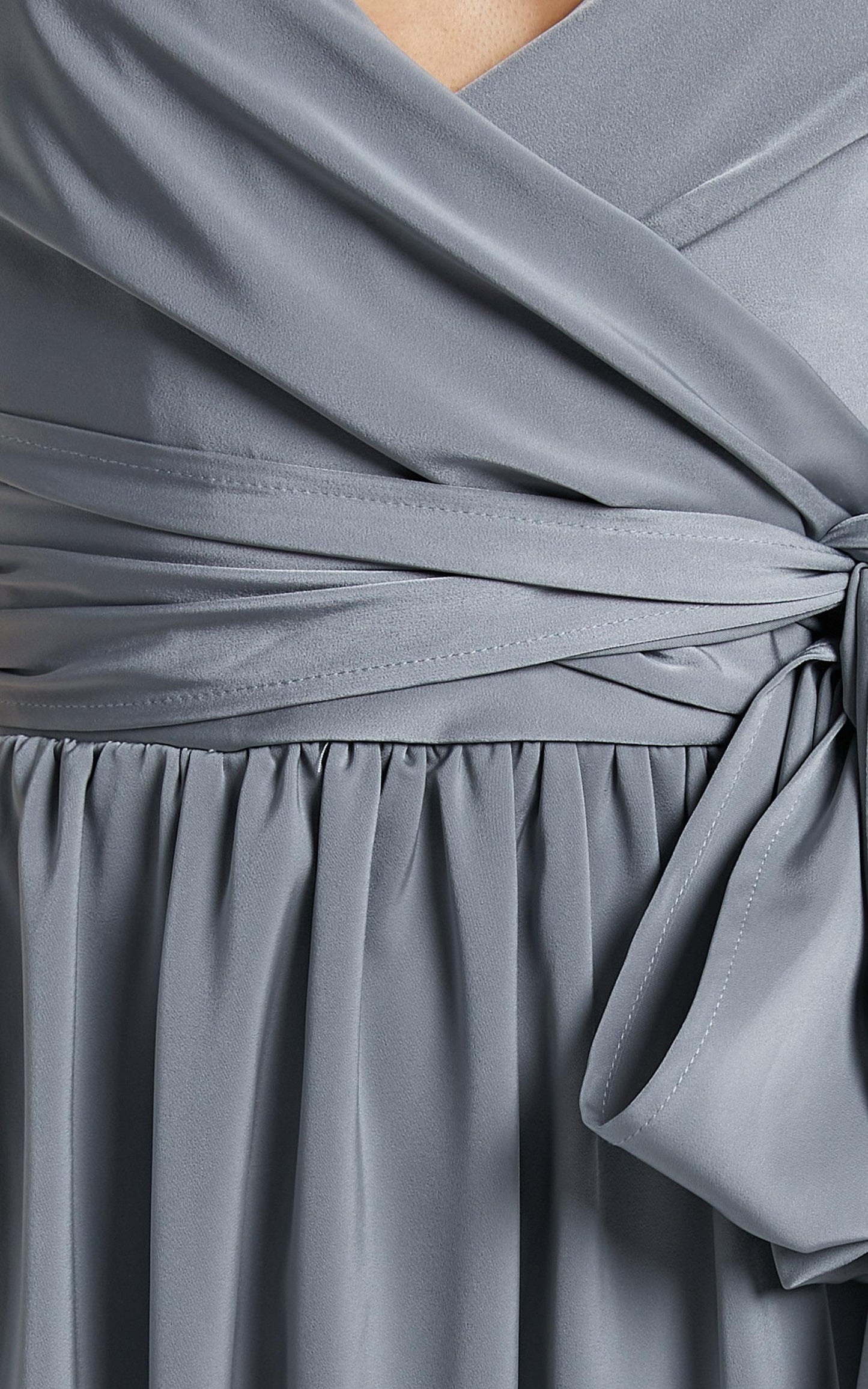 Revolve Around Me Dress in Dusty Blue