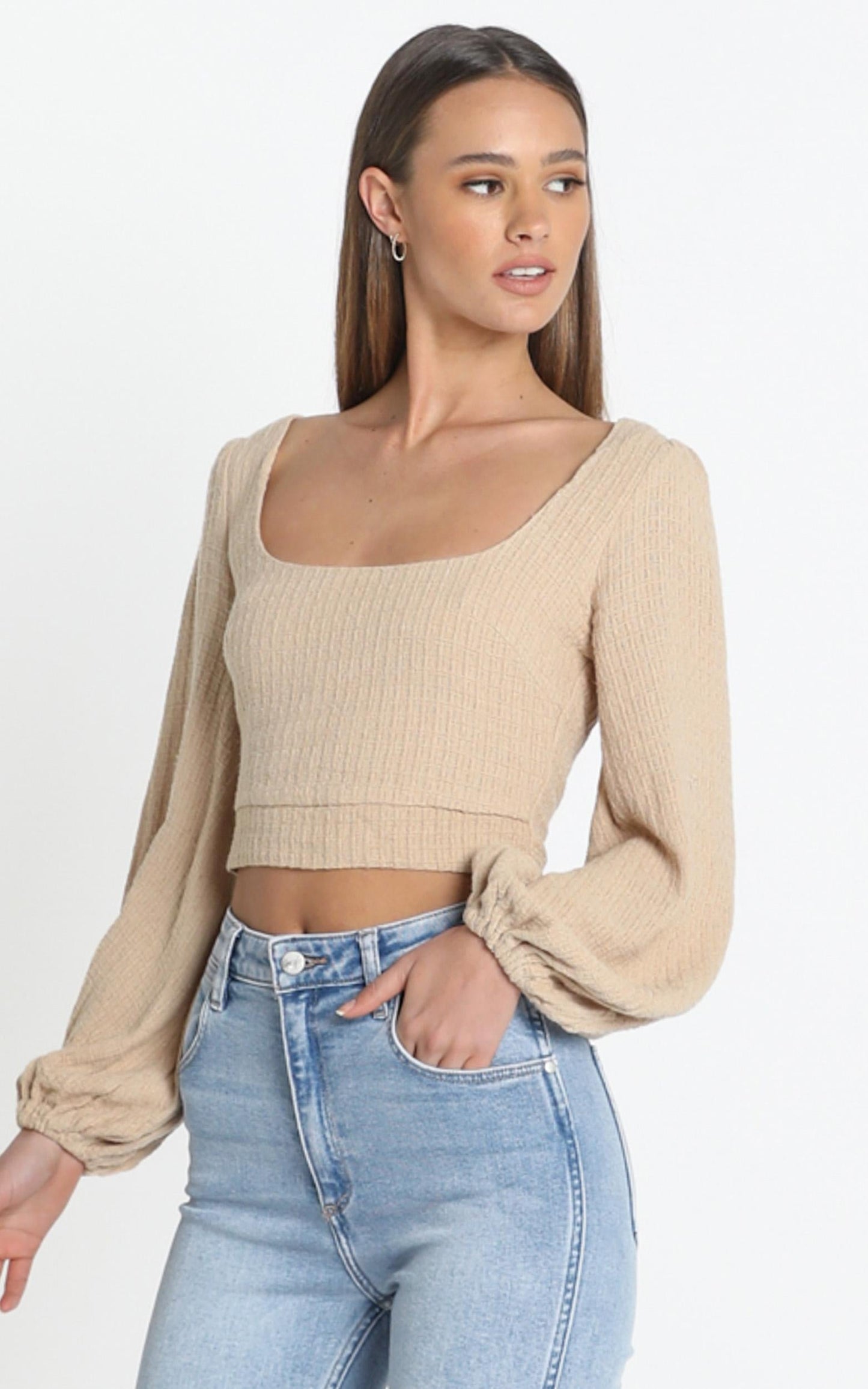 Riviera Top in Beige