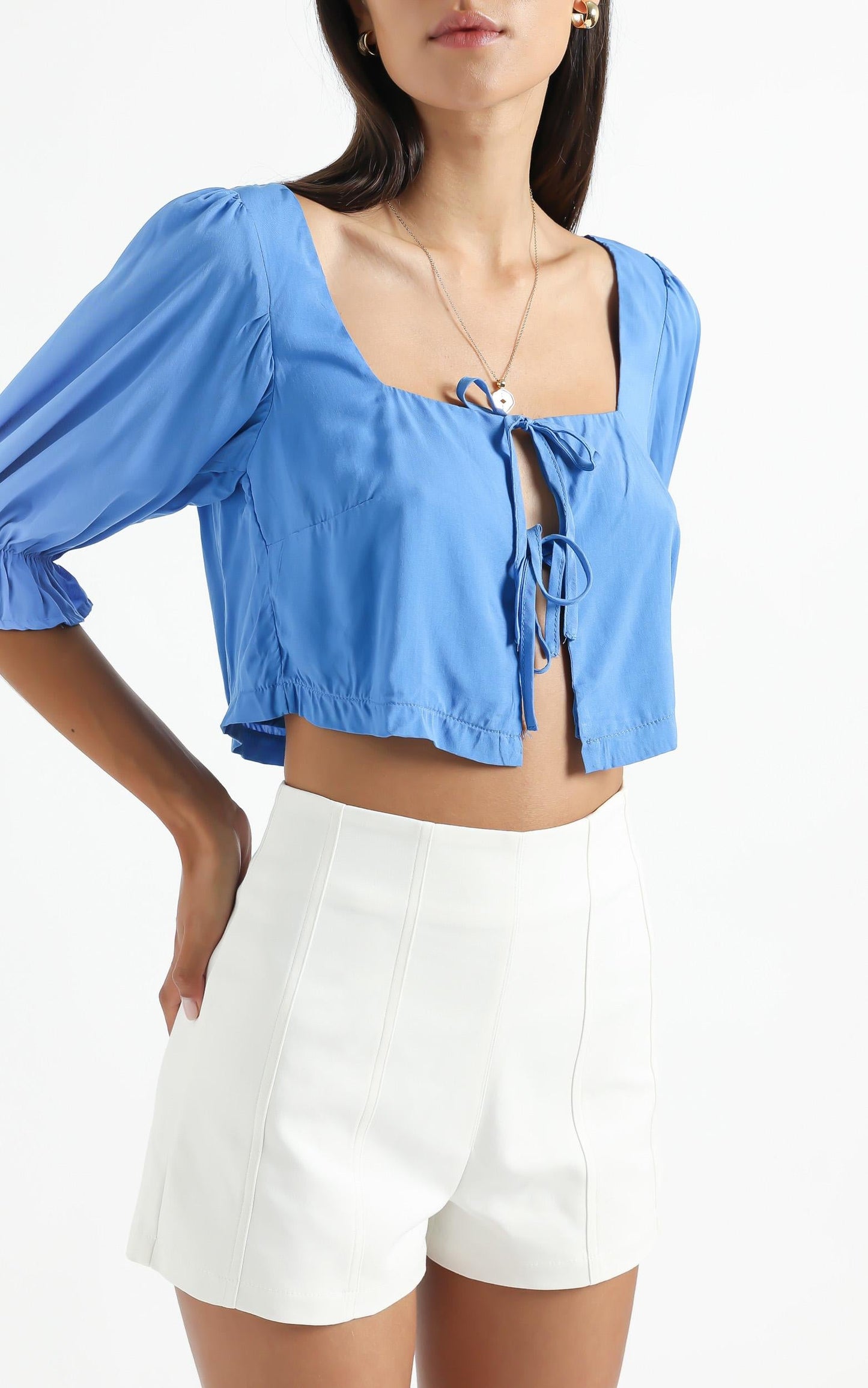 Kravia top in Blue
