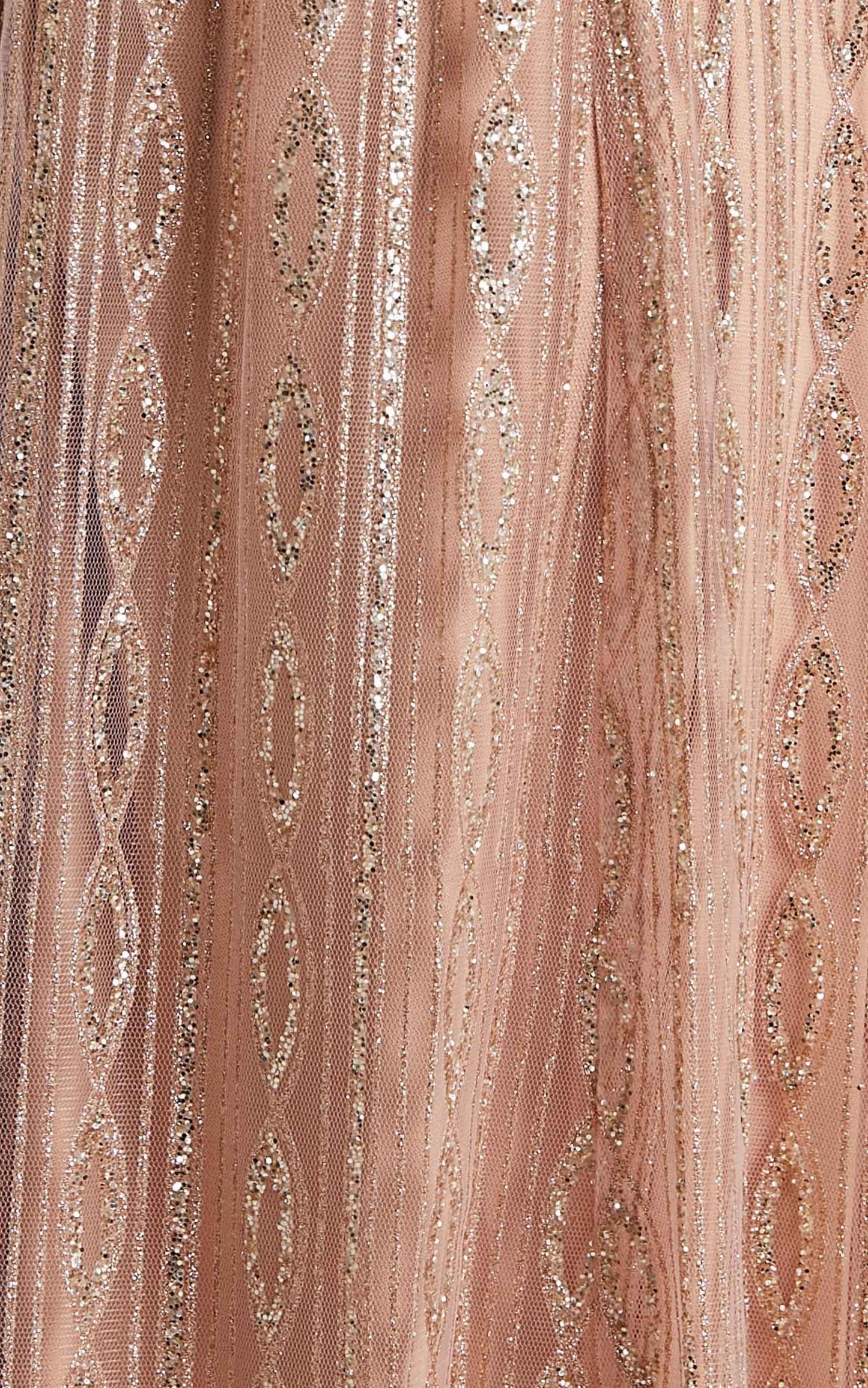 Romantic Night Maxi Dress in Rose Gold