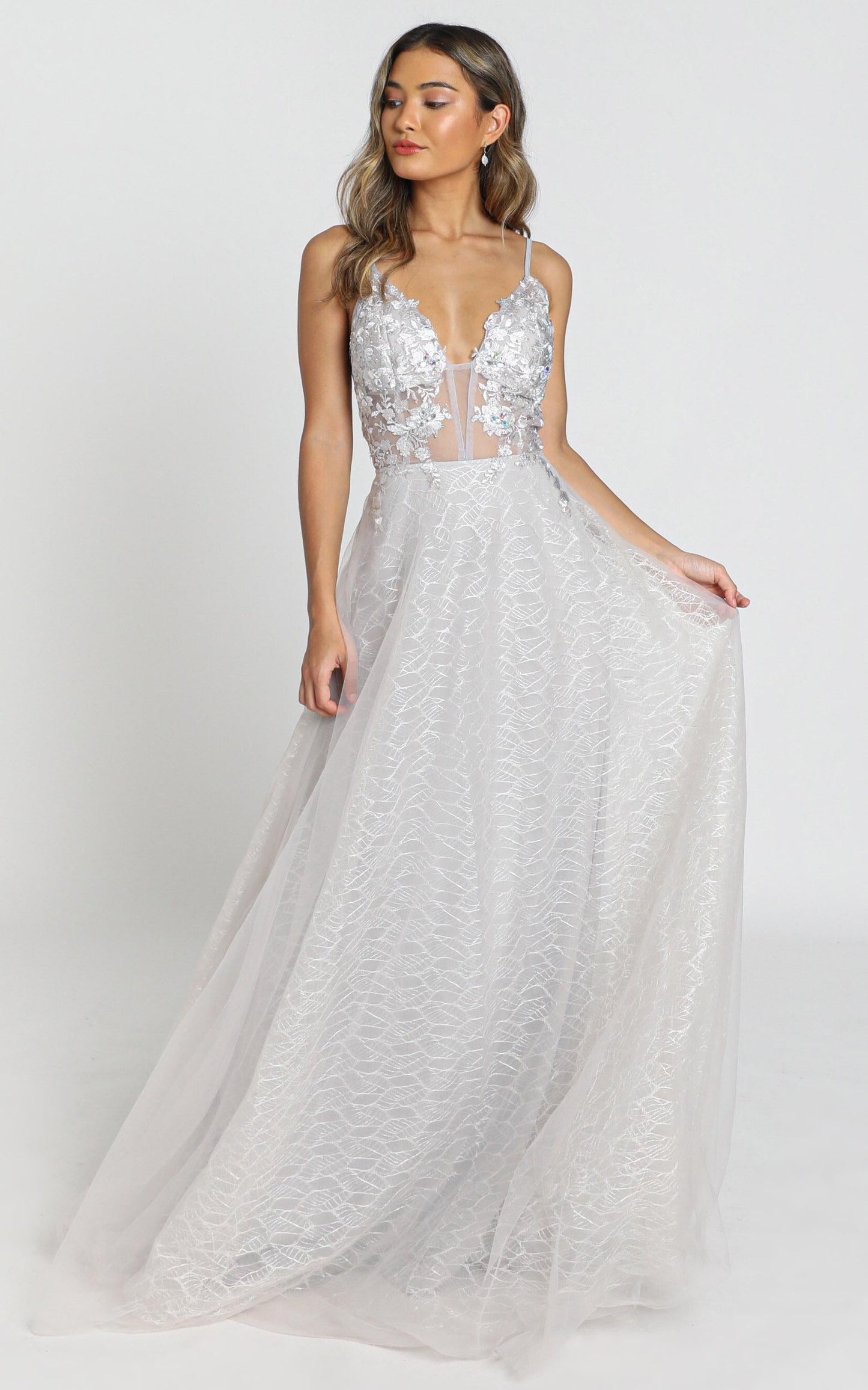 Nashville Dress in ice grey