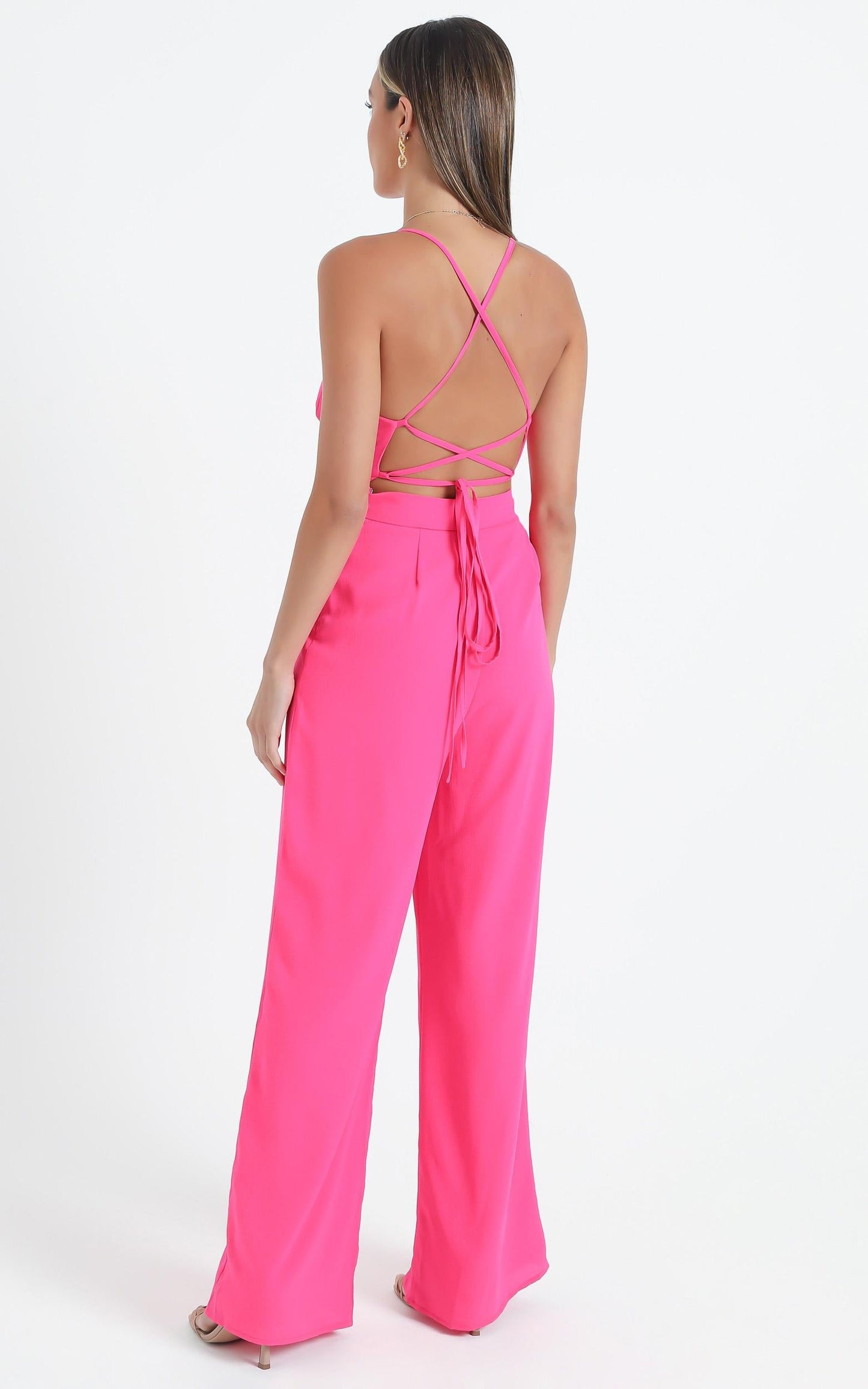 Dream Of Jumpsuit in Hot Pink