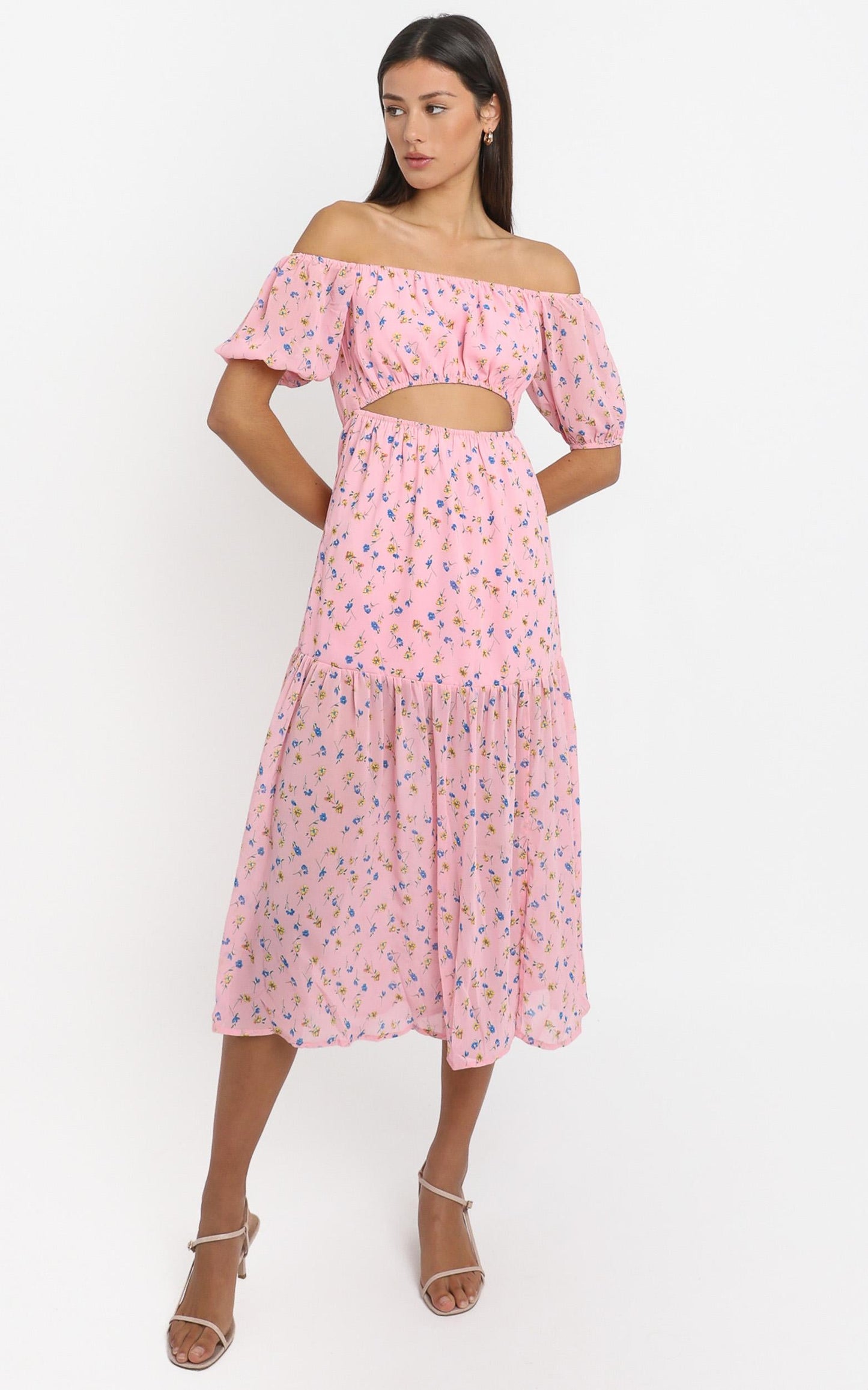 Saint Tropez Dress in Pink Floral
