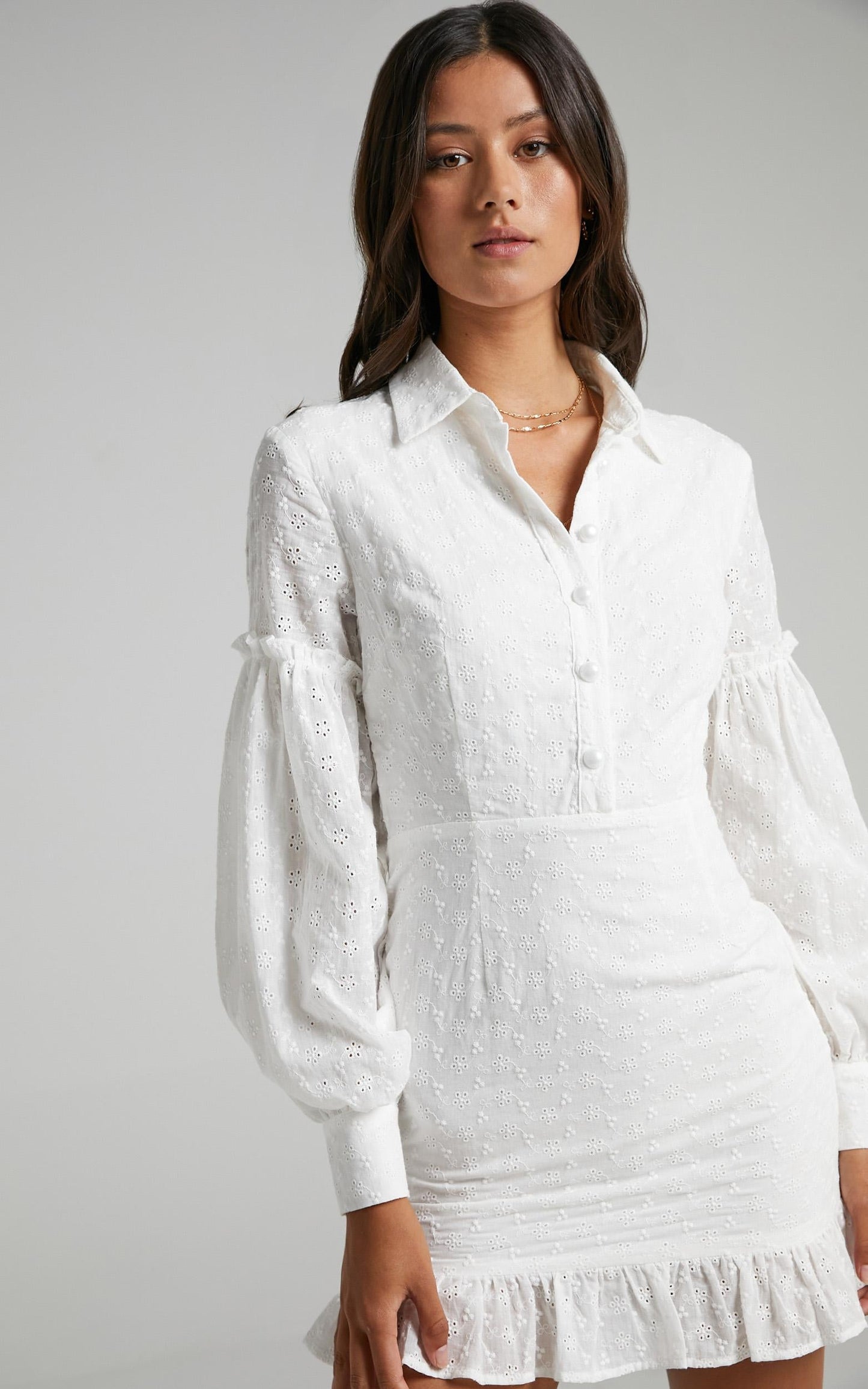 Carine Dress in White