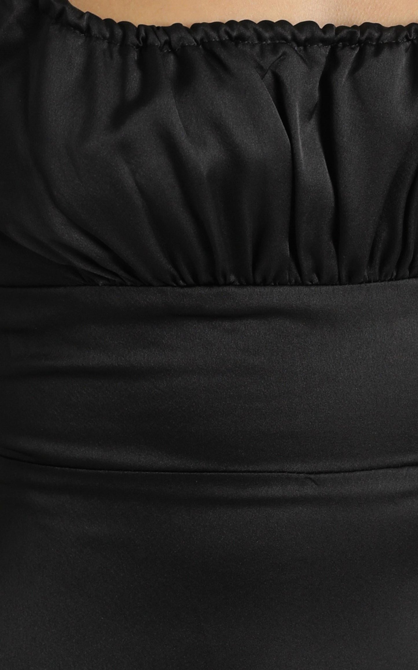 Simply Want You Dress in black satin