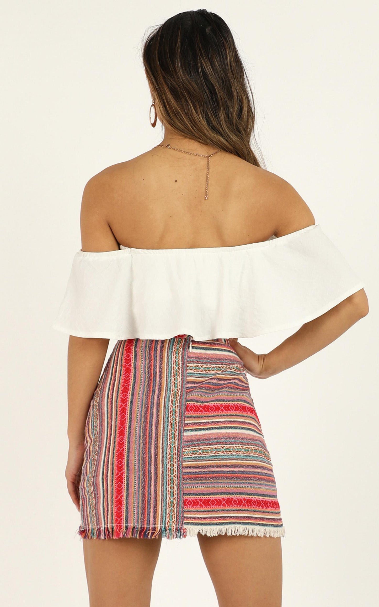 Spice Your Life Skirt In Pink Print