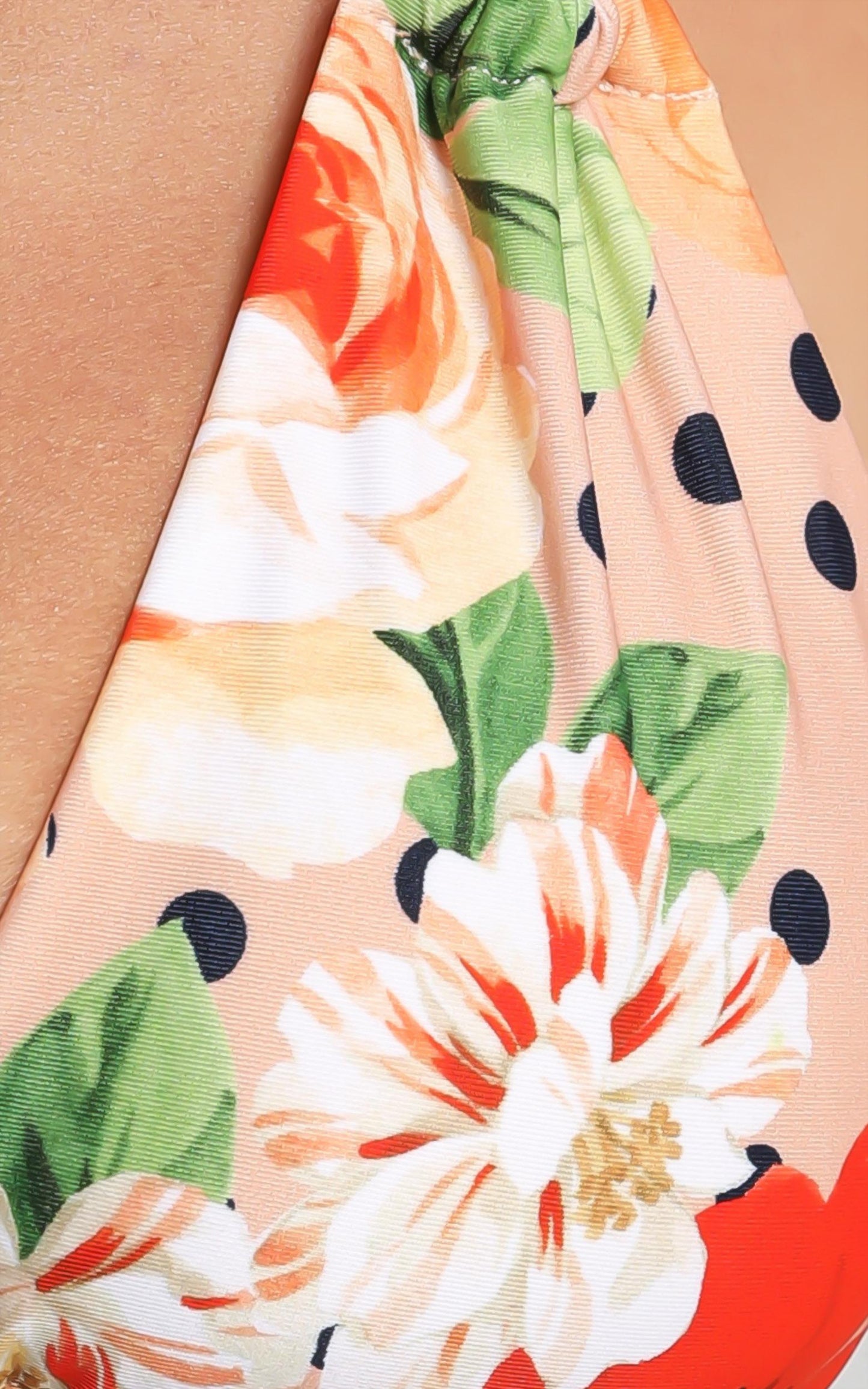 We Are We Wear - Eco Rose Floral Melissa Triangle Bikini Top in Floral Spot