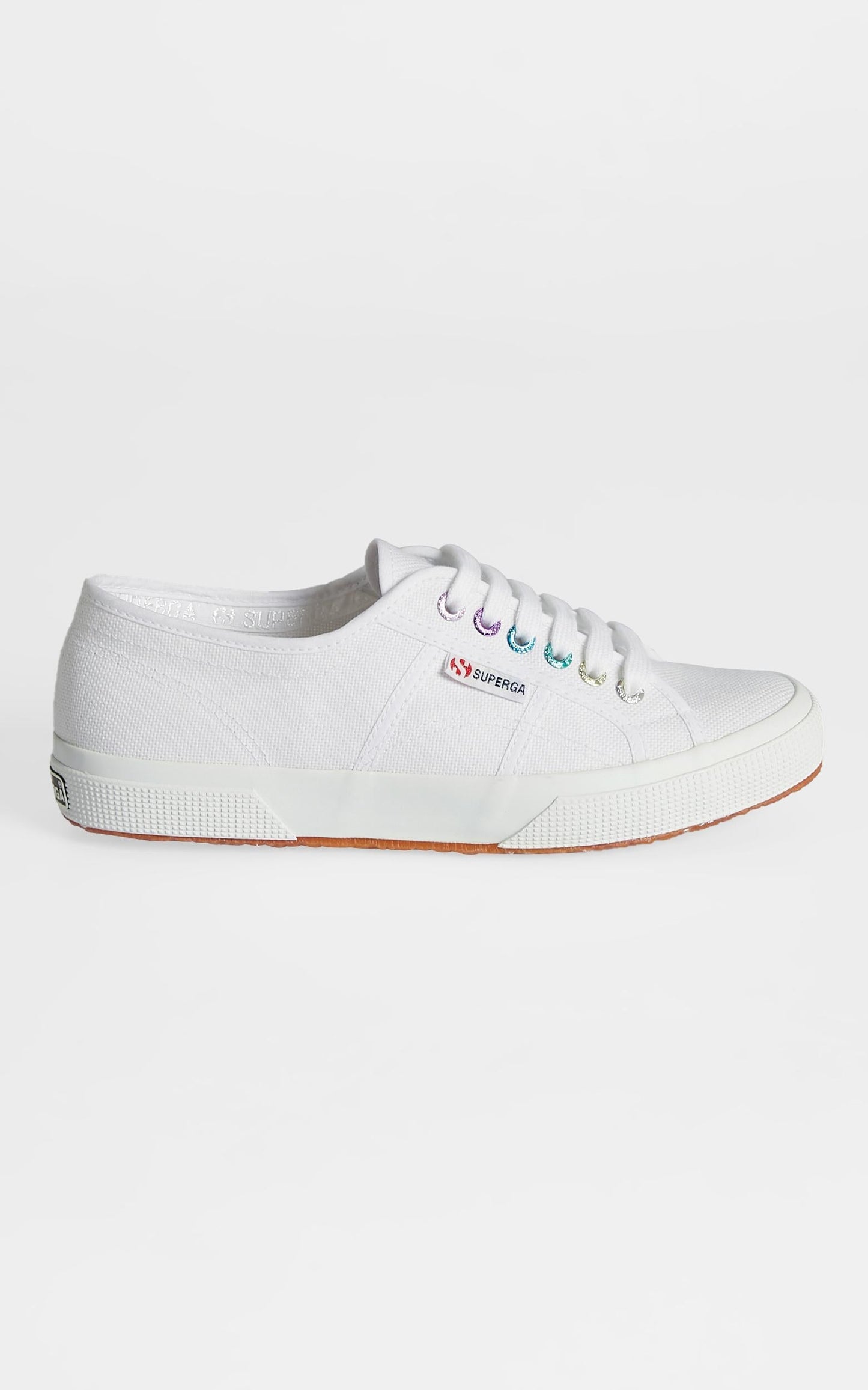Superga - 2750 Colourful Eyelets Sneakers in A9T White
