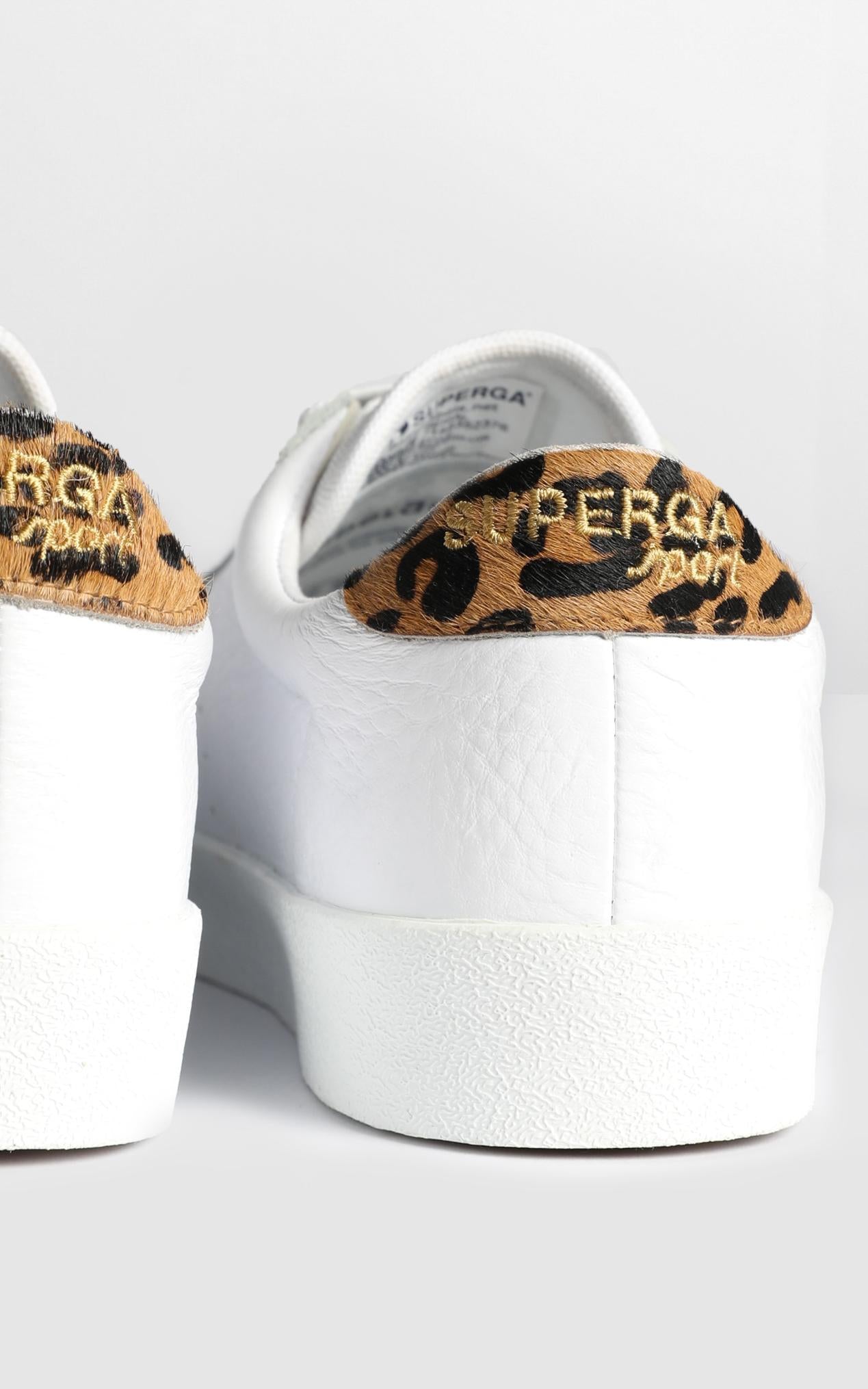 Superga - 2843 Comflea Leopard In White Animalier