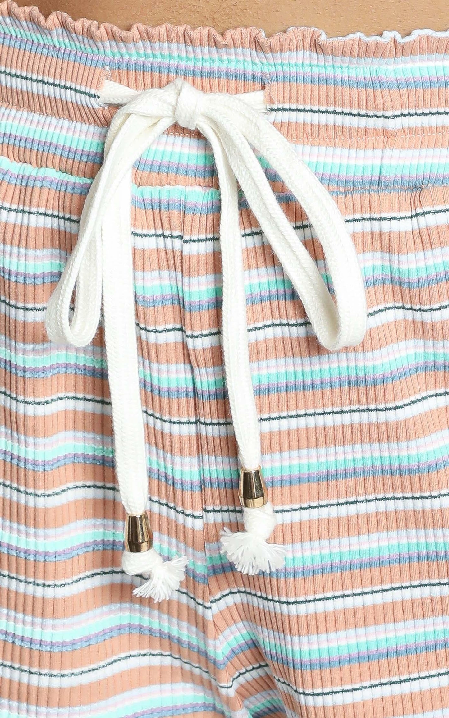 Zya The Label - Sweet Escape Shorts in Pastel Stripe