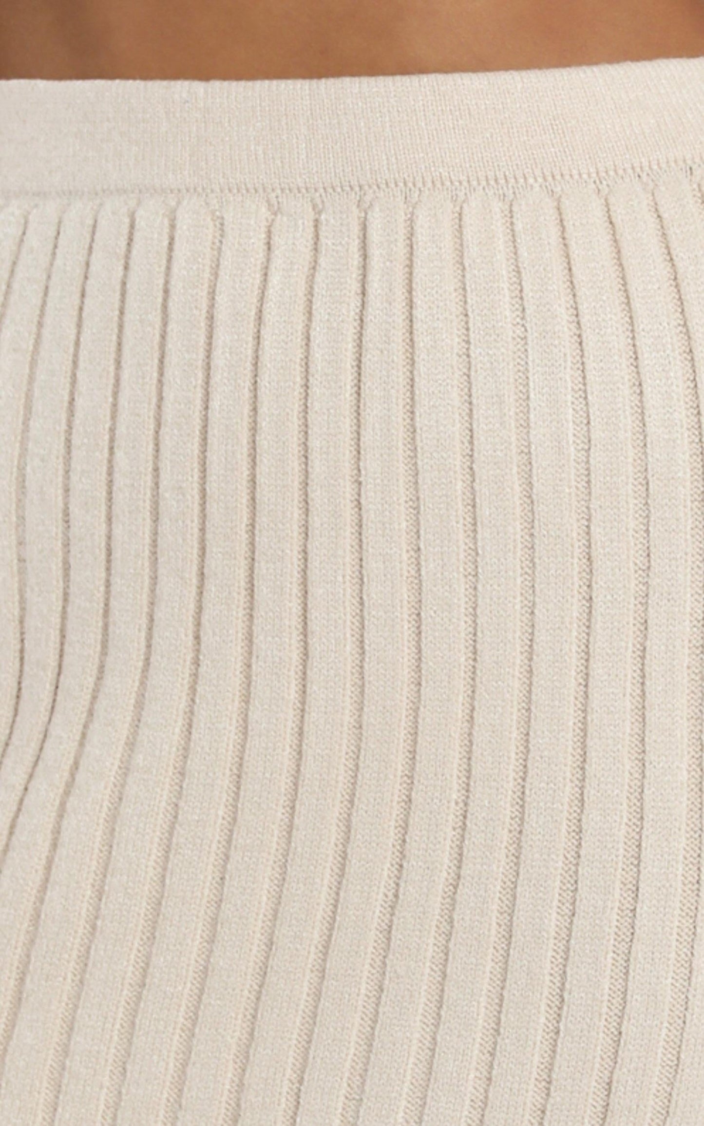 Yana Knit Skirt in Beige