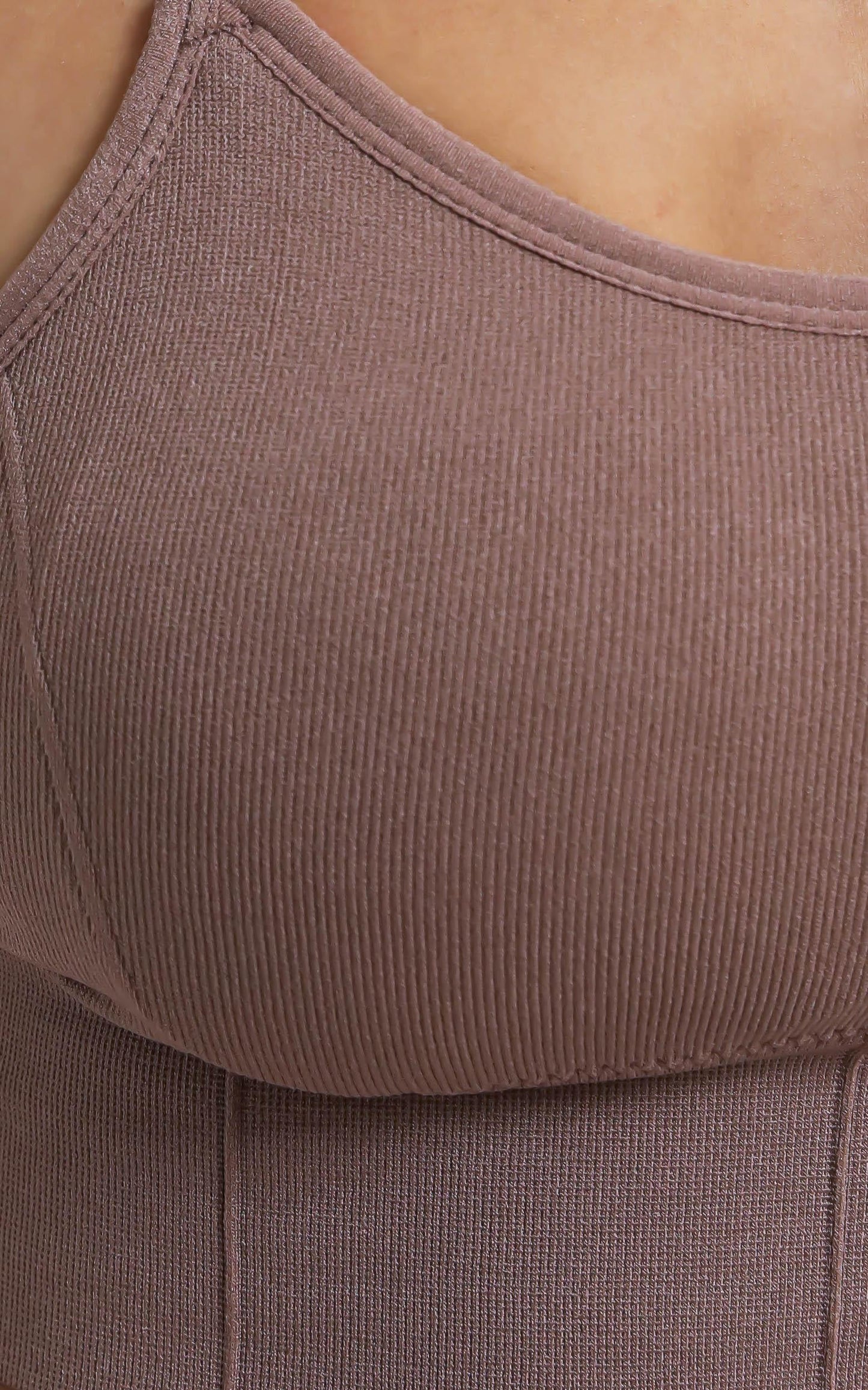 Pauly Activewear Crop Top in Mocha