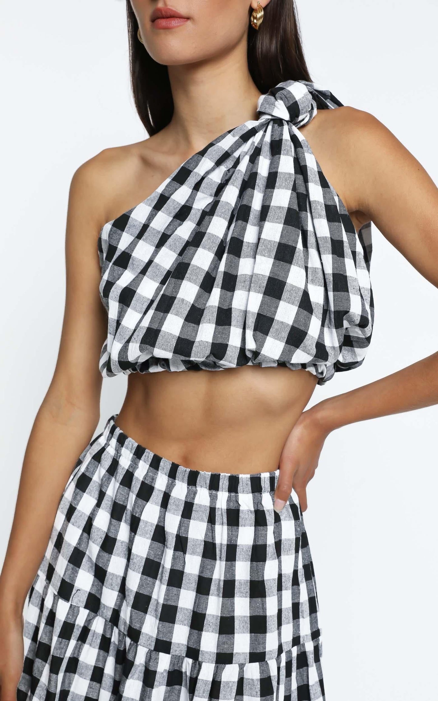 Thea Two Piece Set in Black Check