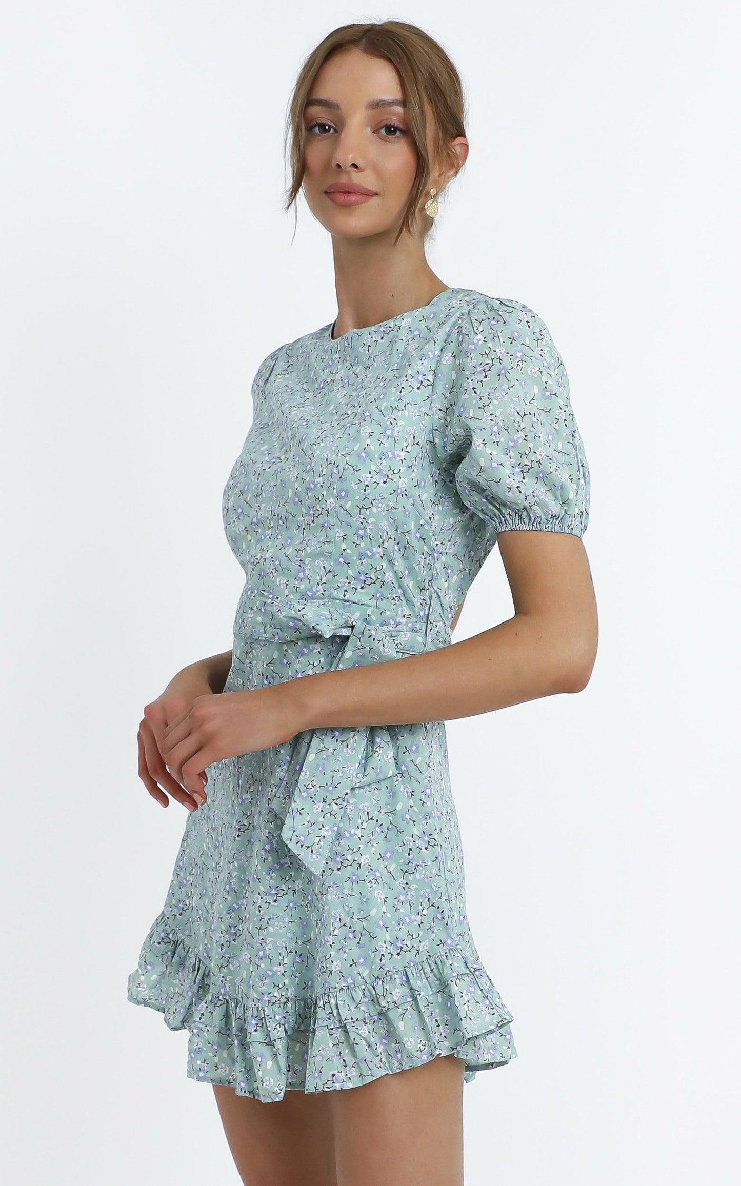 Tiana Dress in Sage Floral