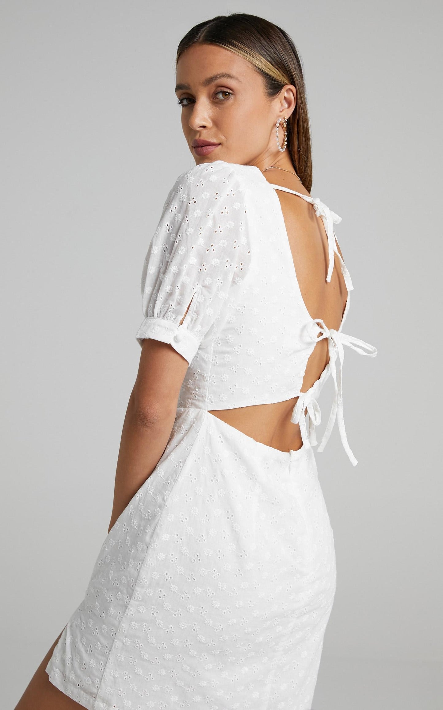Tintalle Dress in White Broderie