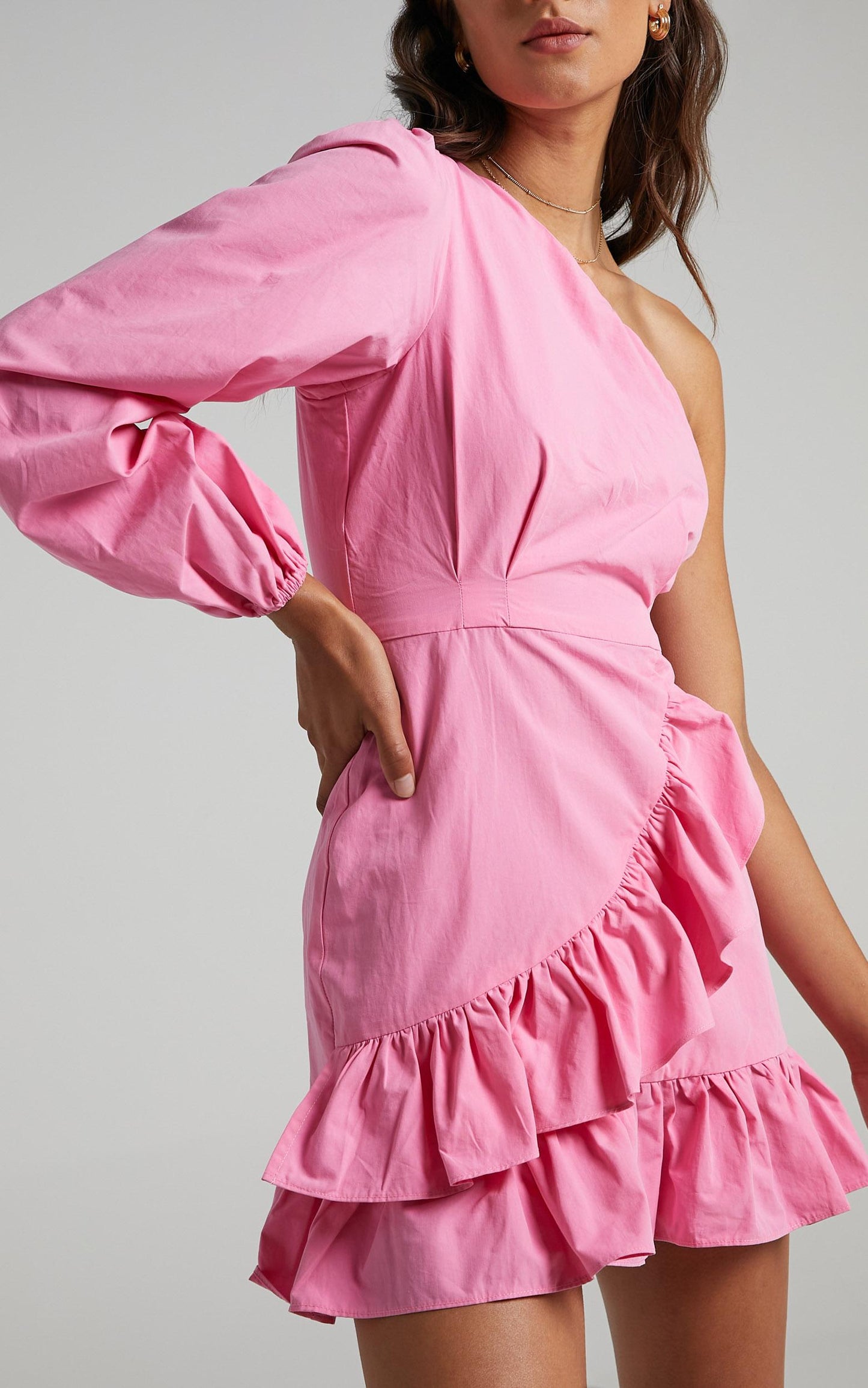 Udele Dress in Bubblegum Pink