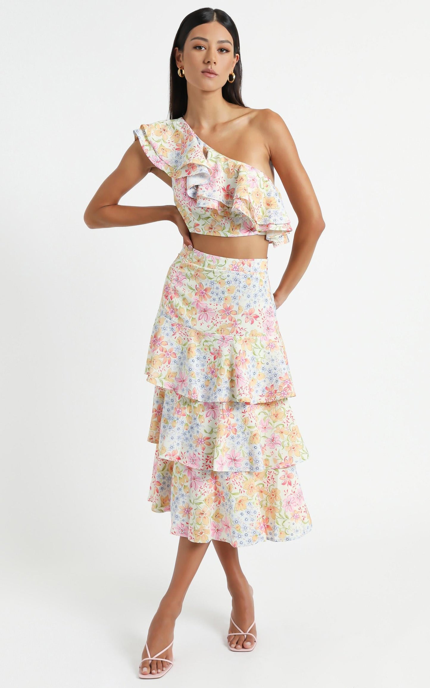 Provence Skirt in Multi Floral