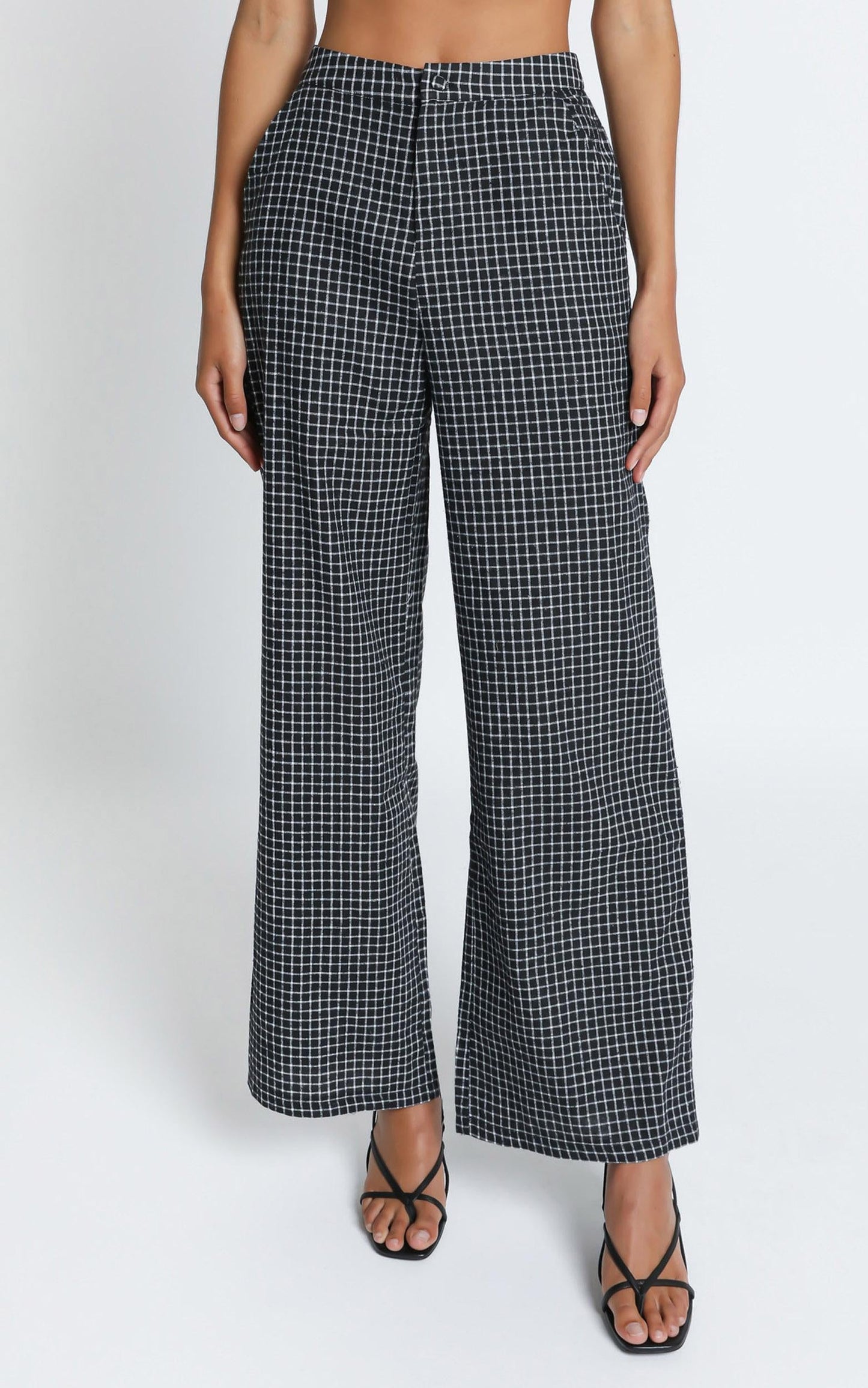 Kalina Pants in Black Check
