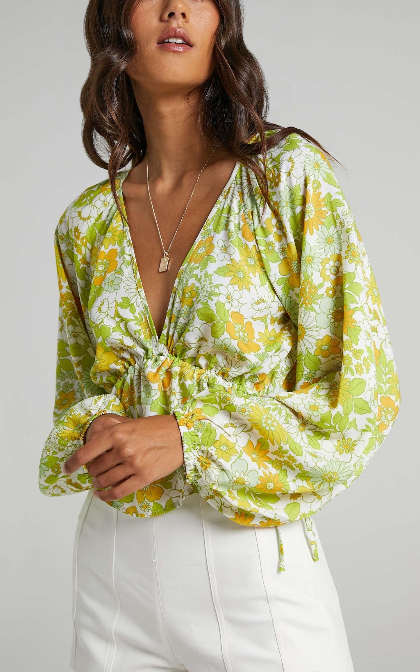 Isidore Top in Harmony Floral Rayon
