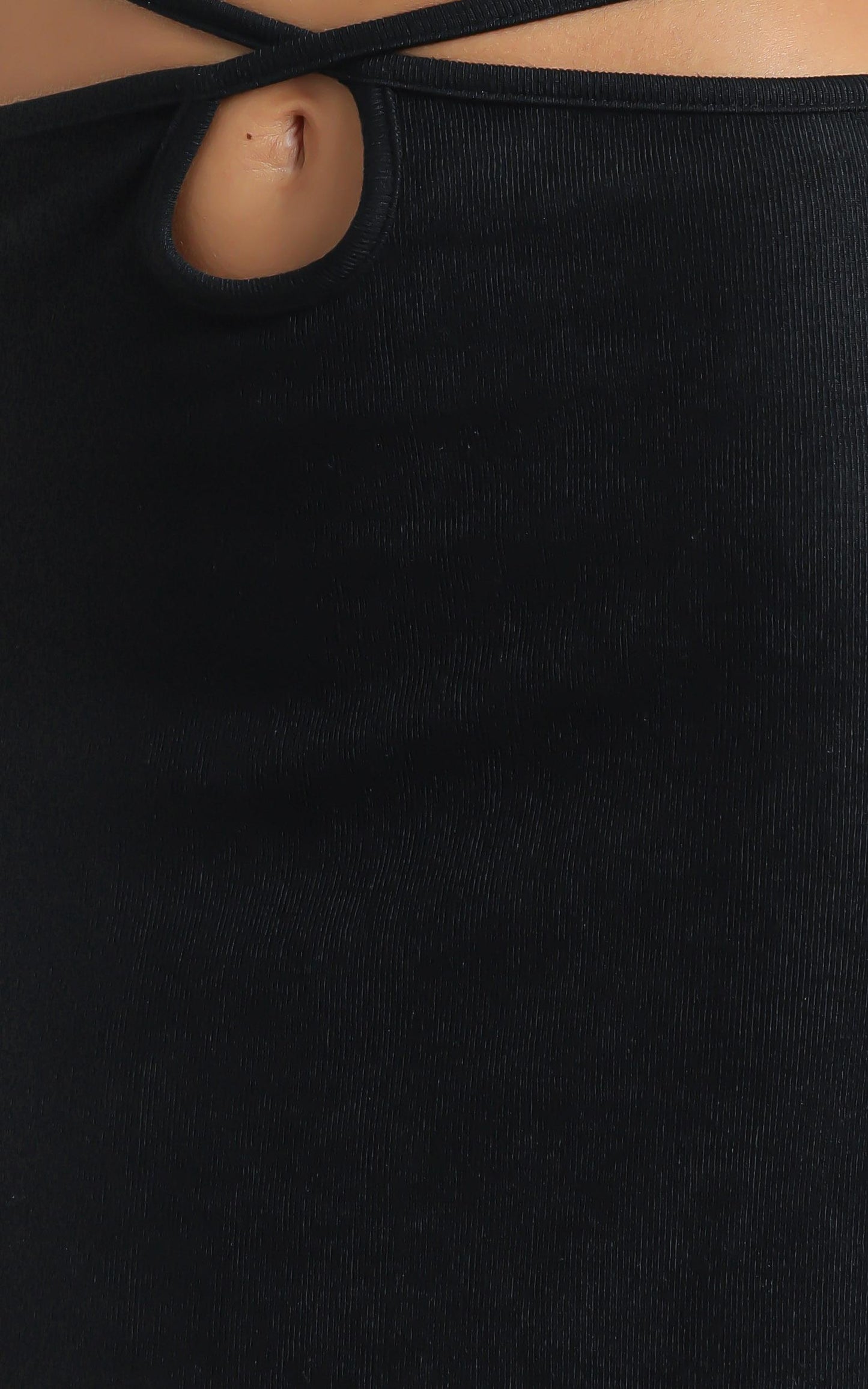 Twiin - Boa Midi Skirt in Black
