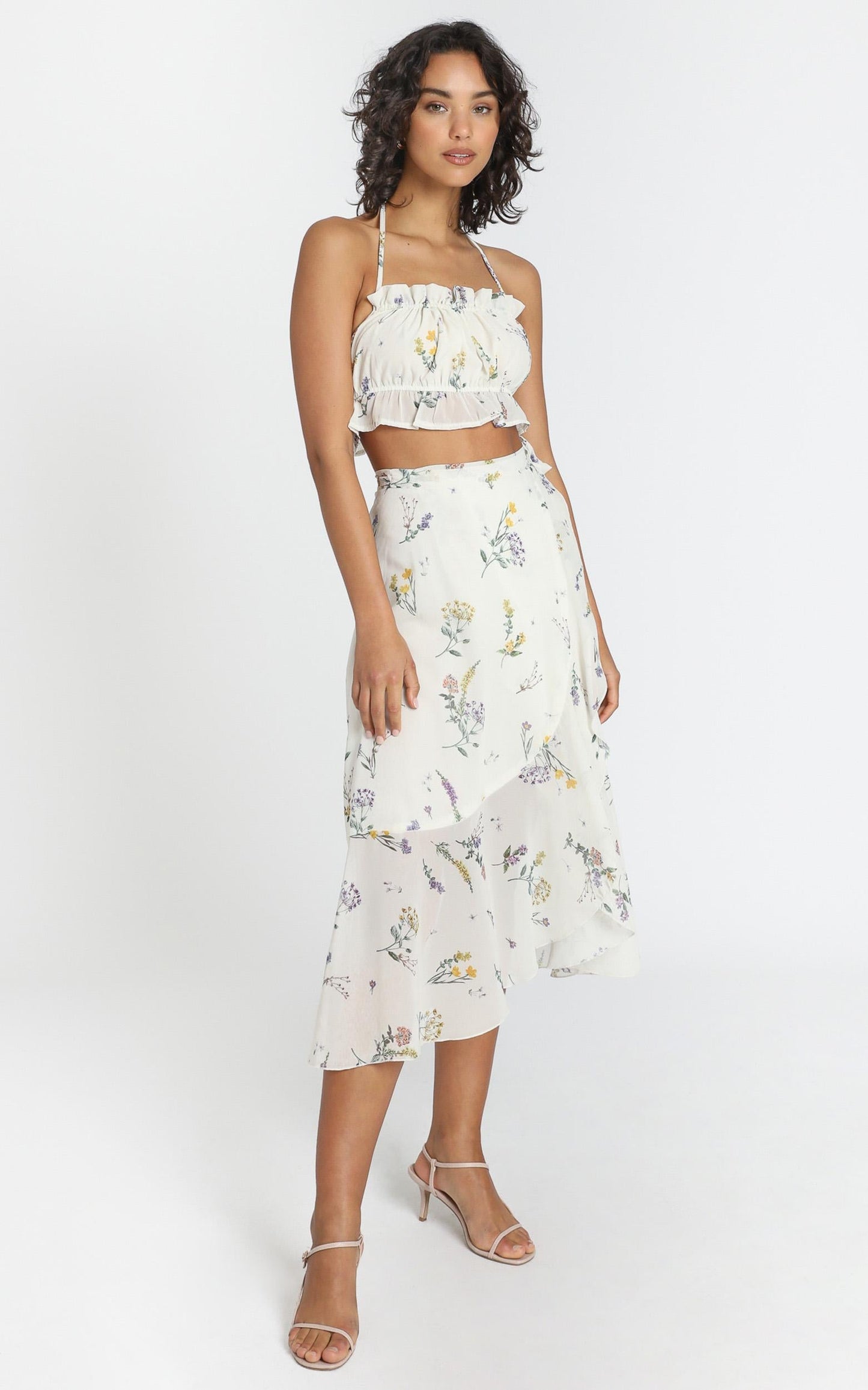 Keep Grinning Top in Botanical Floral