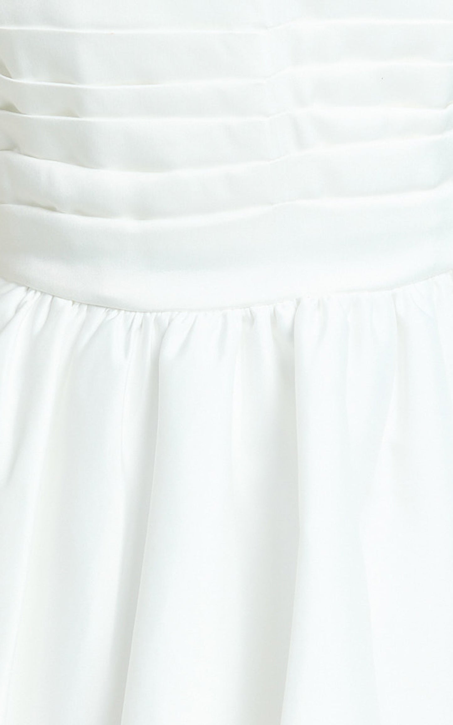 Bianca Mini Dress - Strapless Fit And Flare Dress in Ivory