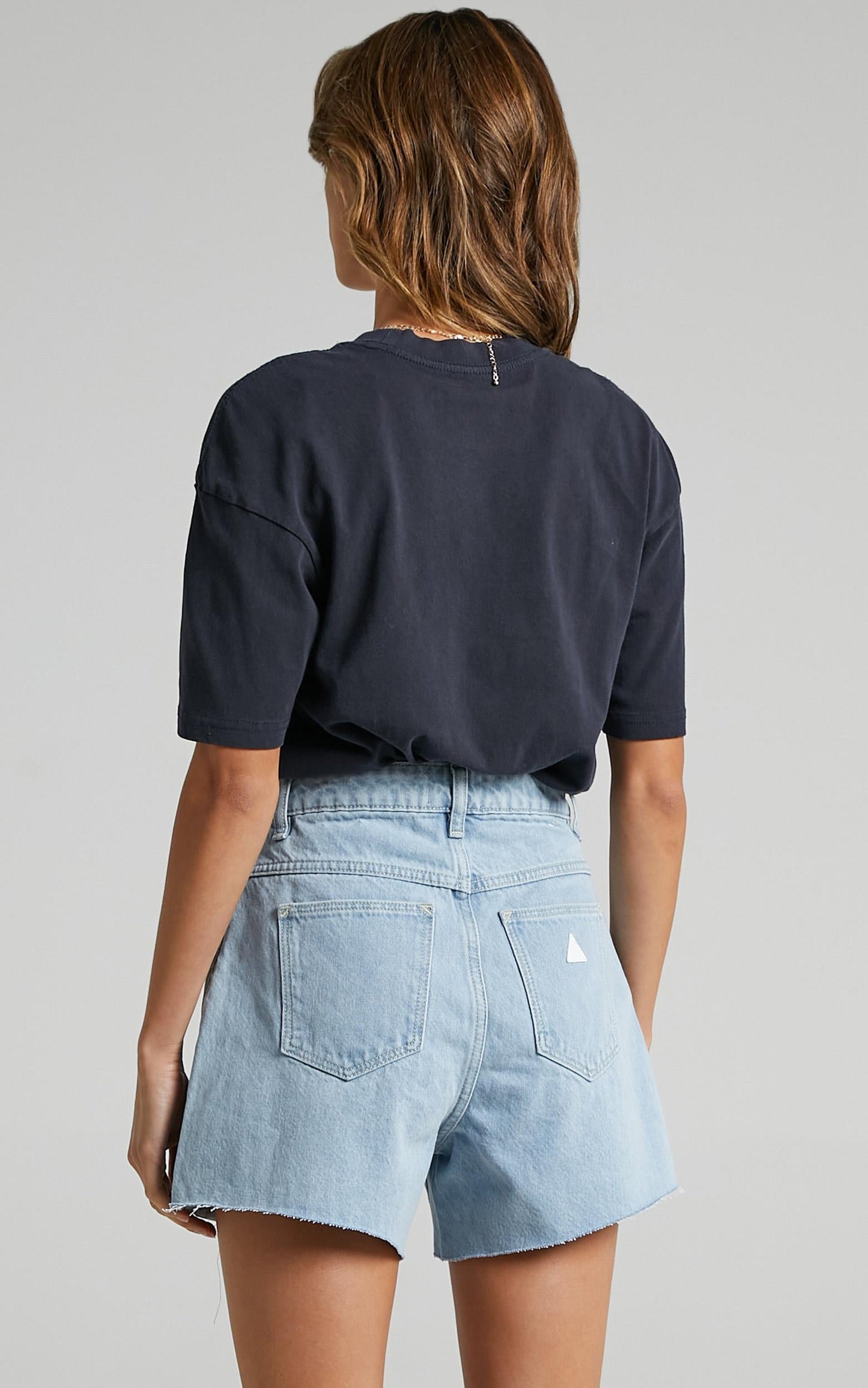 Abrand - A Venice Denim Short in Daisy Blue