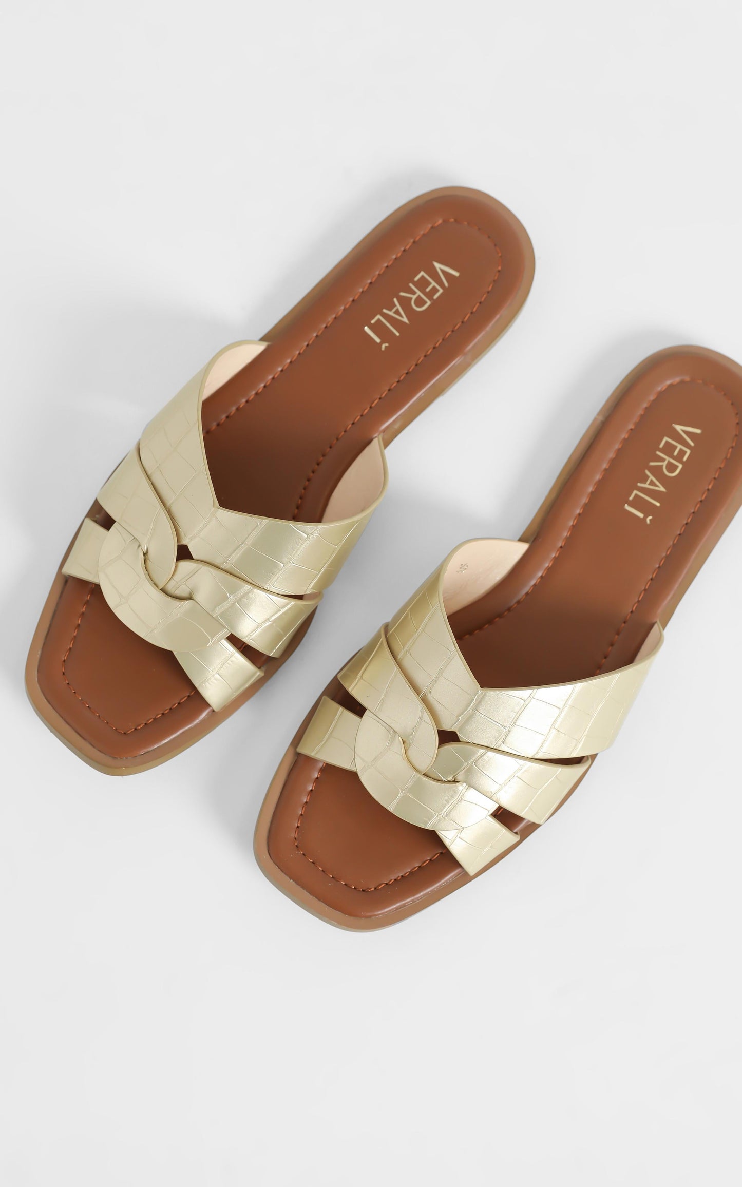 Verali - Glam Sandals in Rose Gold Metallic